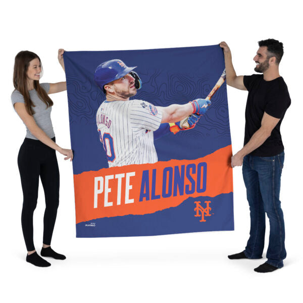 New York Mets MLB Pete Alonso Mets Wall Hanging 50x60 Inches