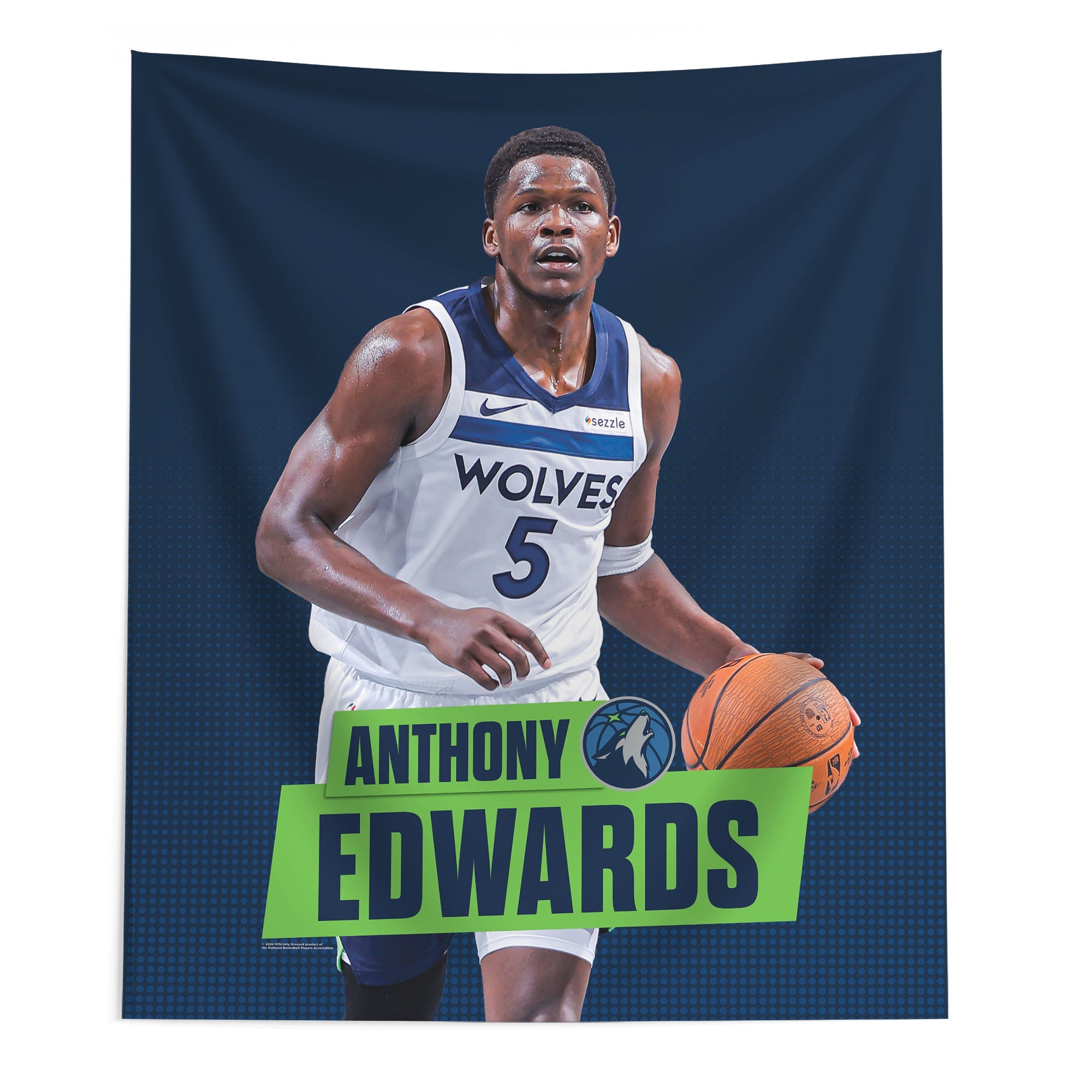 Minnesota Timberwolves Anthony Edwards NBA Wall Hanging 50X60 Inches
