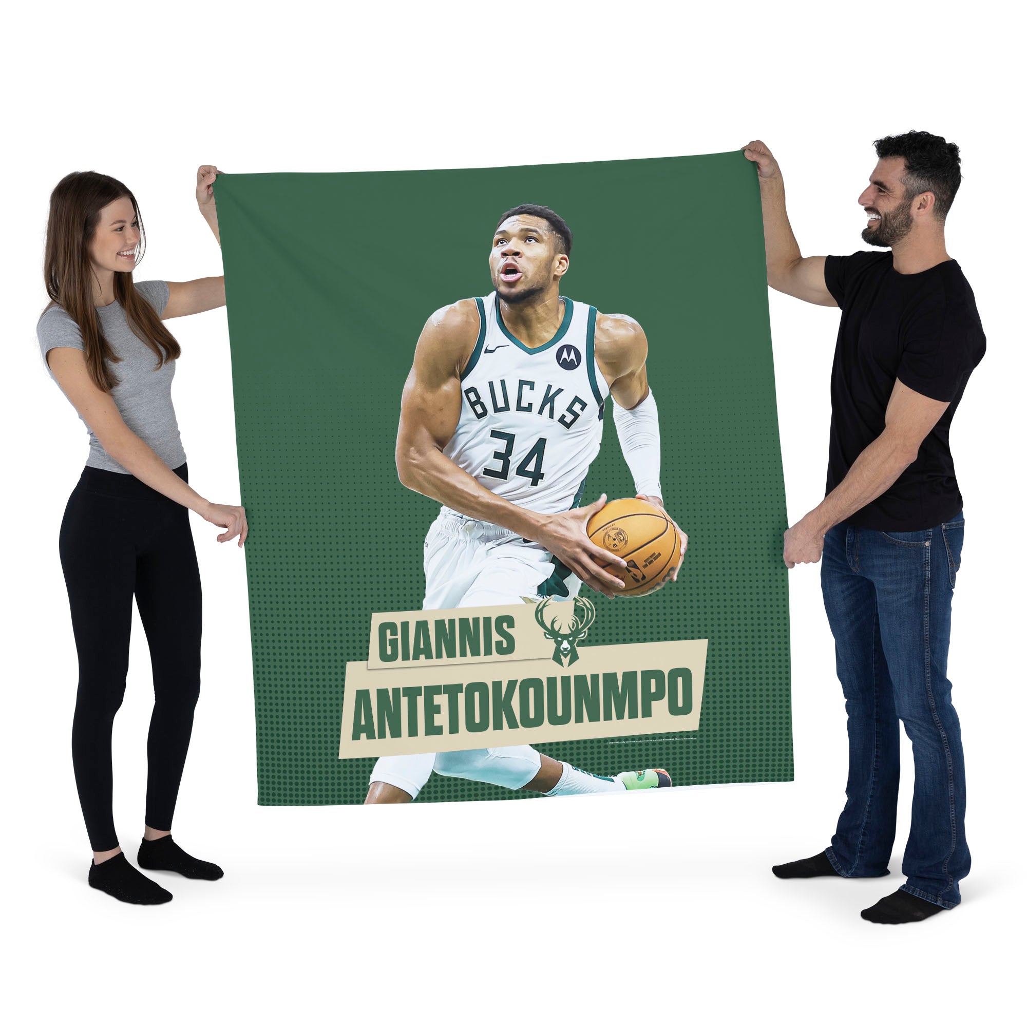 Milwaukee Bucks Giannis Antetokounmpo NBA Wall Hanging 50X60 Inches