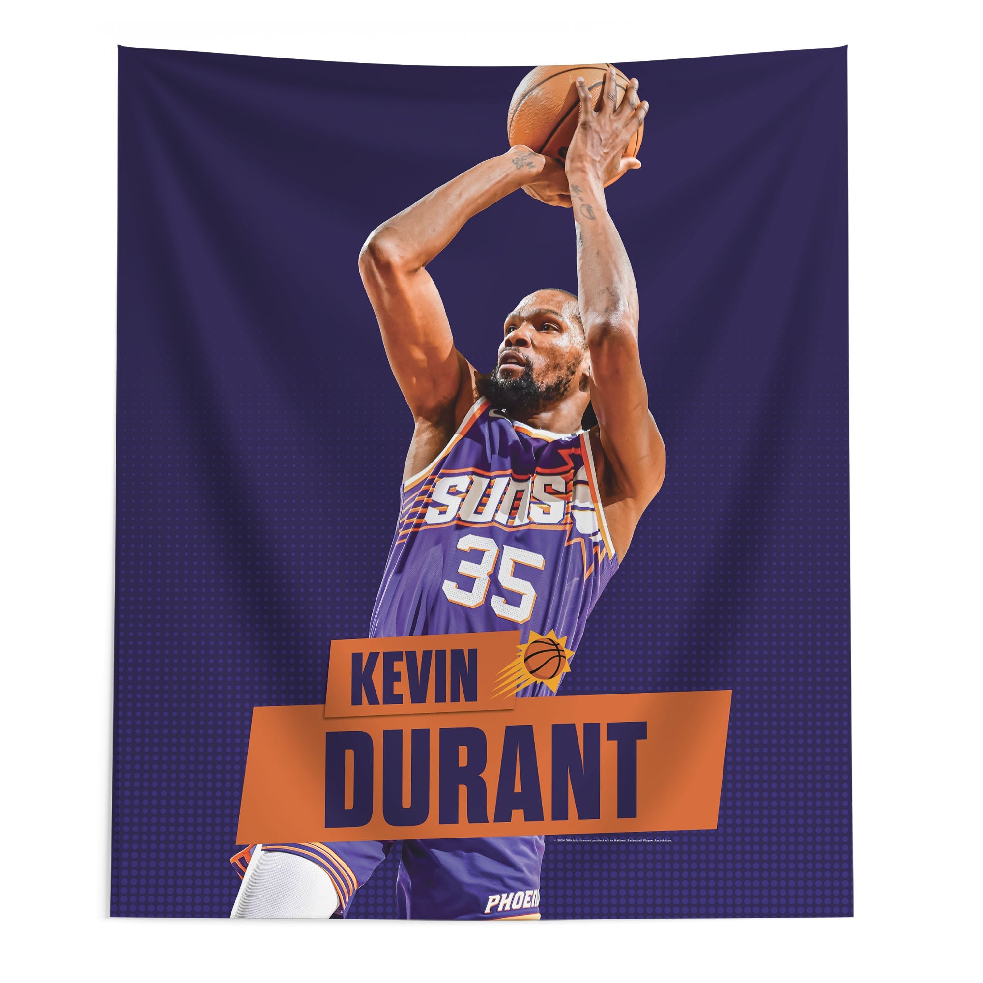 Phoenix Suns Kevin Durant NBA Wall Hanging 50X60 Inches
