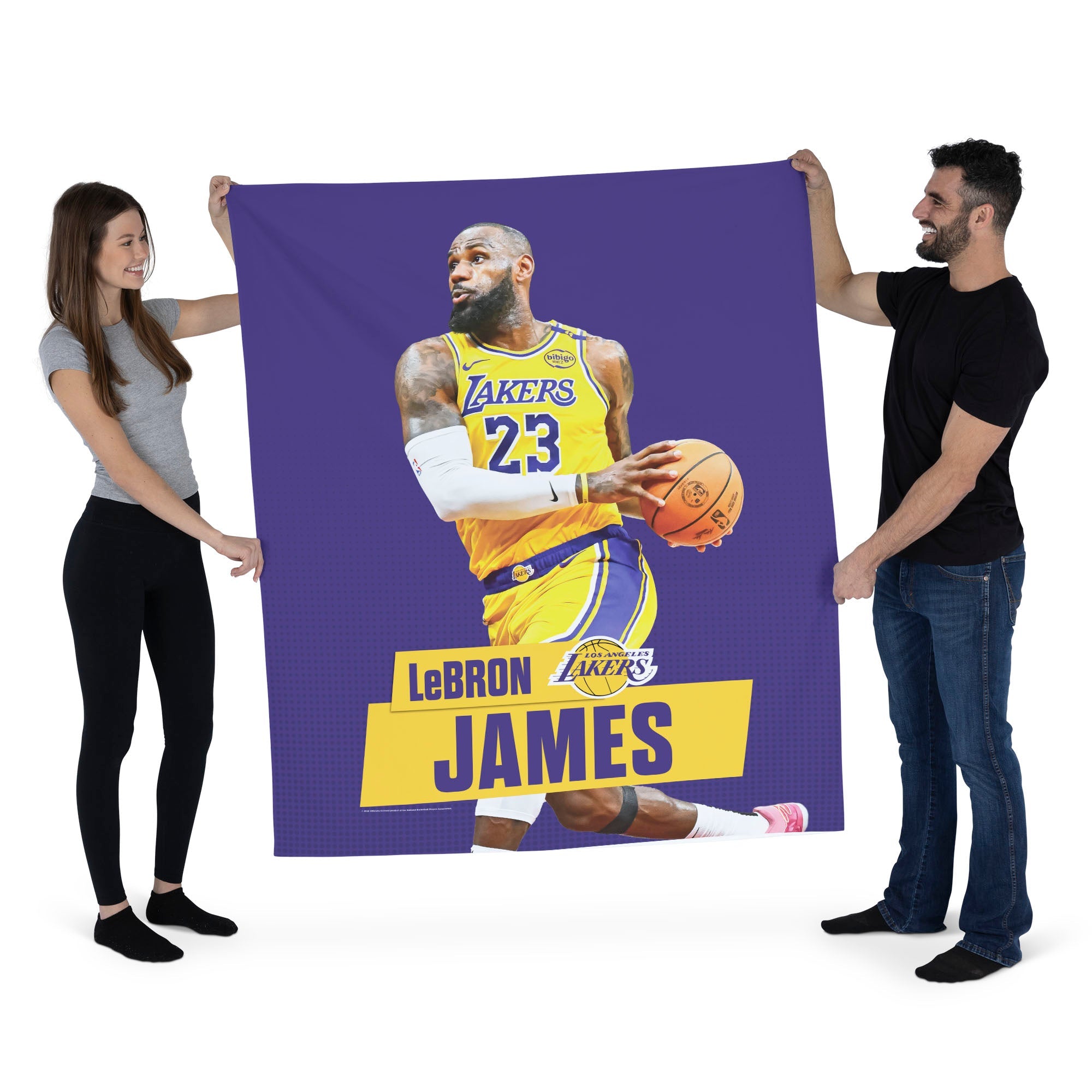 Los Angeles Lakers Lebron James NBA Wall Hanging 50X60 Inches