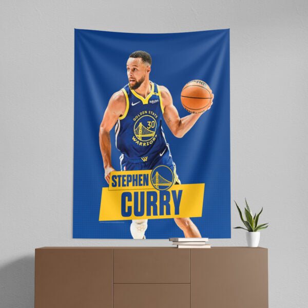 Golden State Warriors Stephen Curry NBA Wall Hanging 50X60 Inches