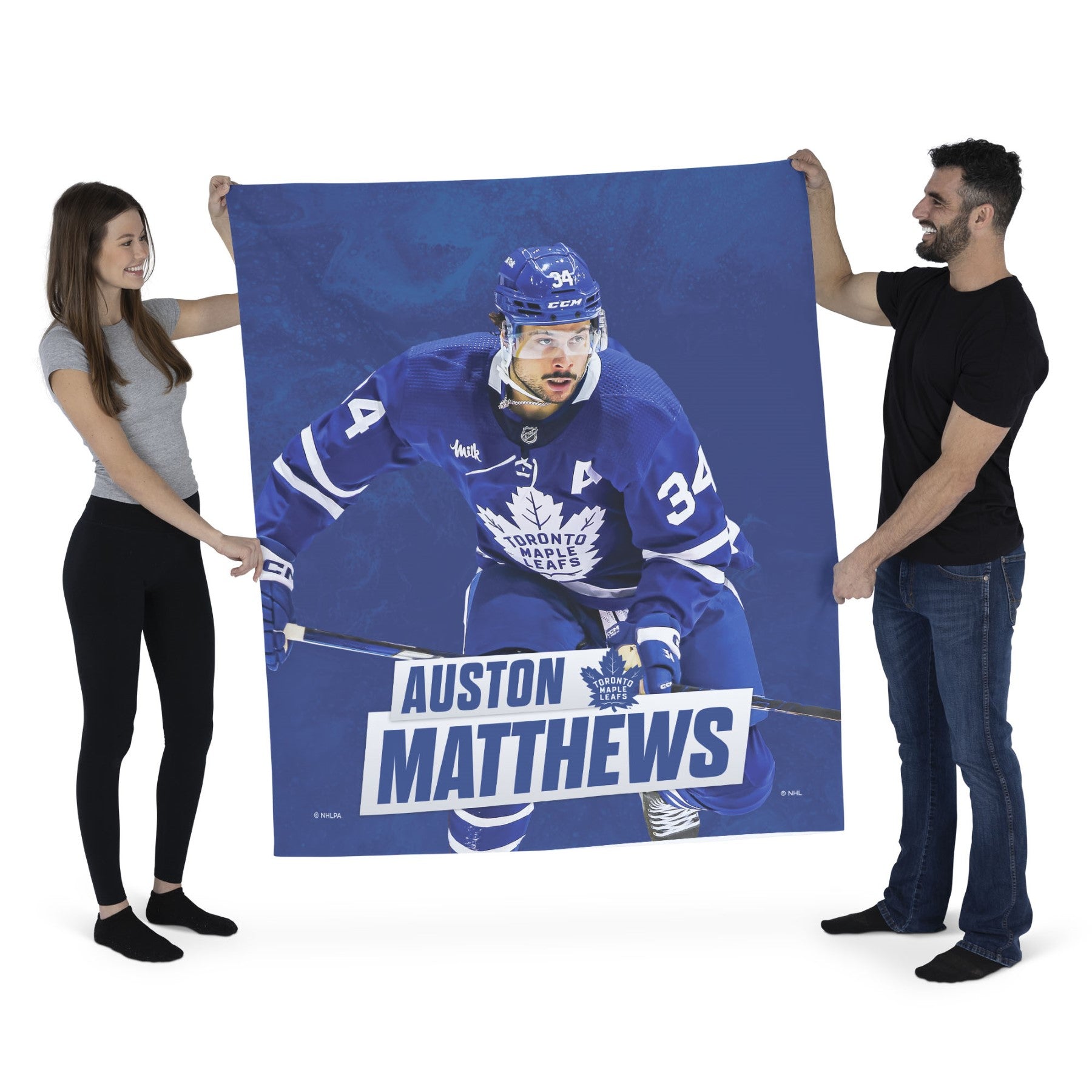 NHL Auston Matthews Maple Leafs Wall Hanging 50x60 Inches