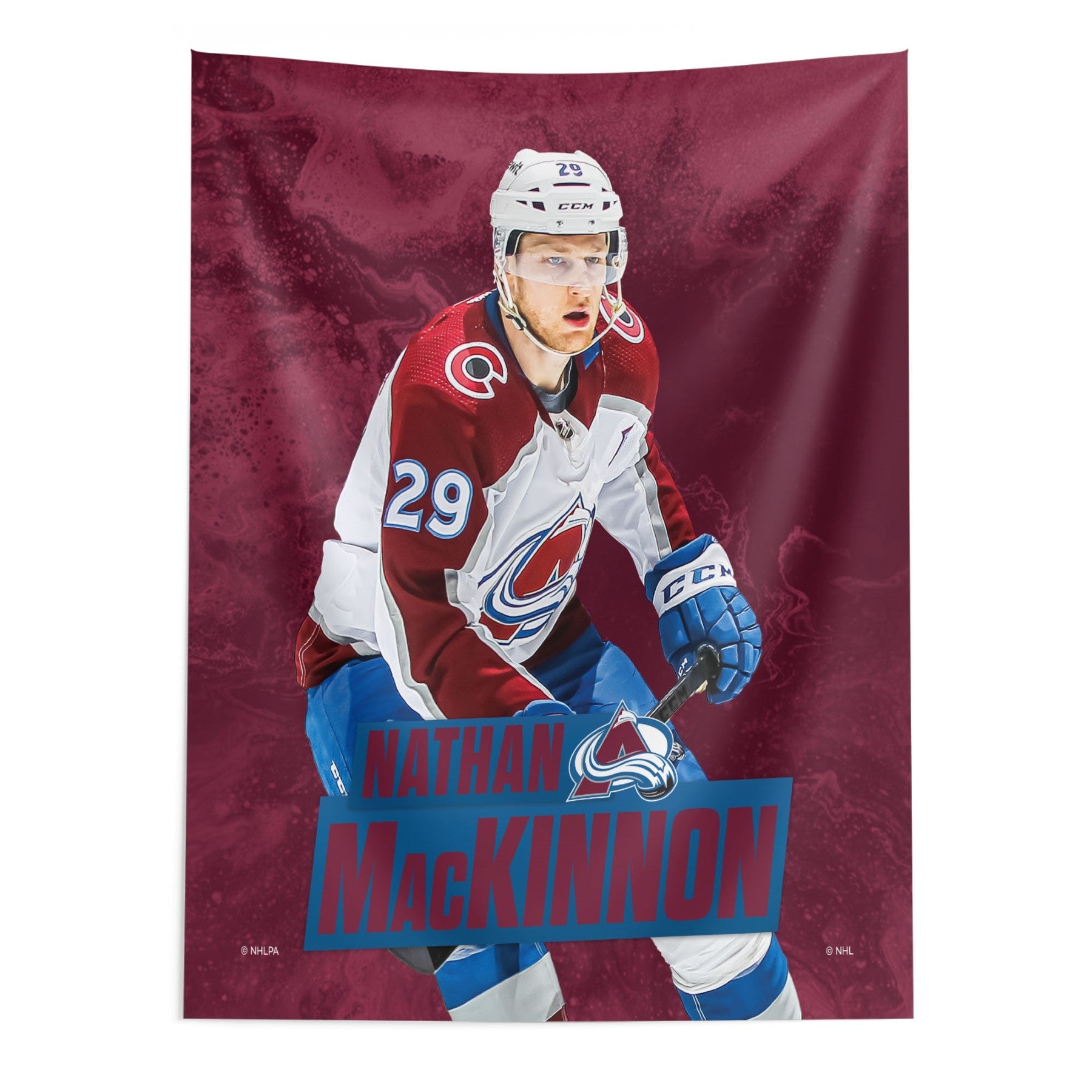 NHL Nathan MacKinnon Avalanche Wall Hanging 50x60 Inches