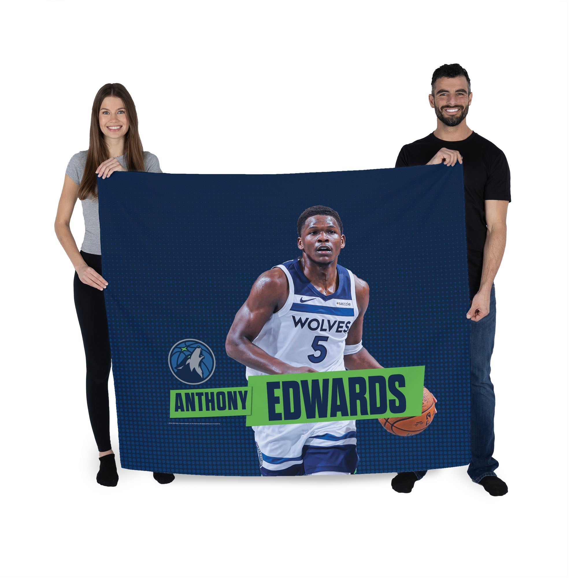 Minnesota Timberwolves Anthony Edwards NBA Wall Hanging 34X40 Inches