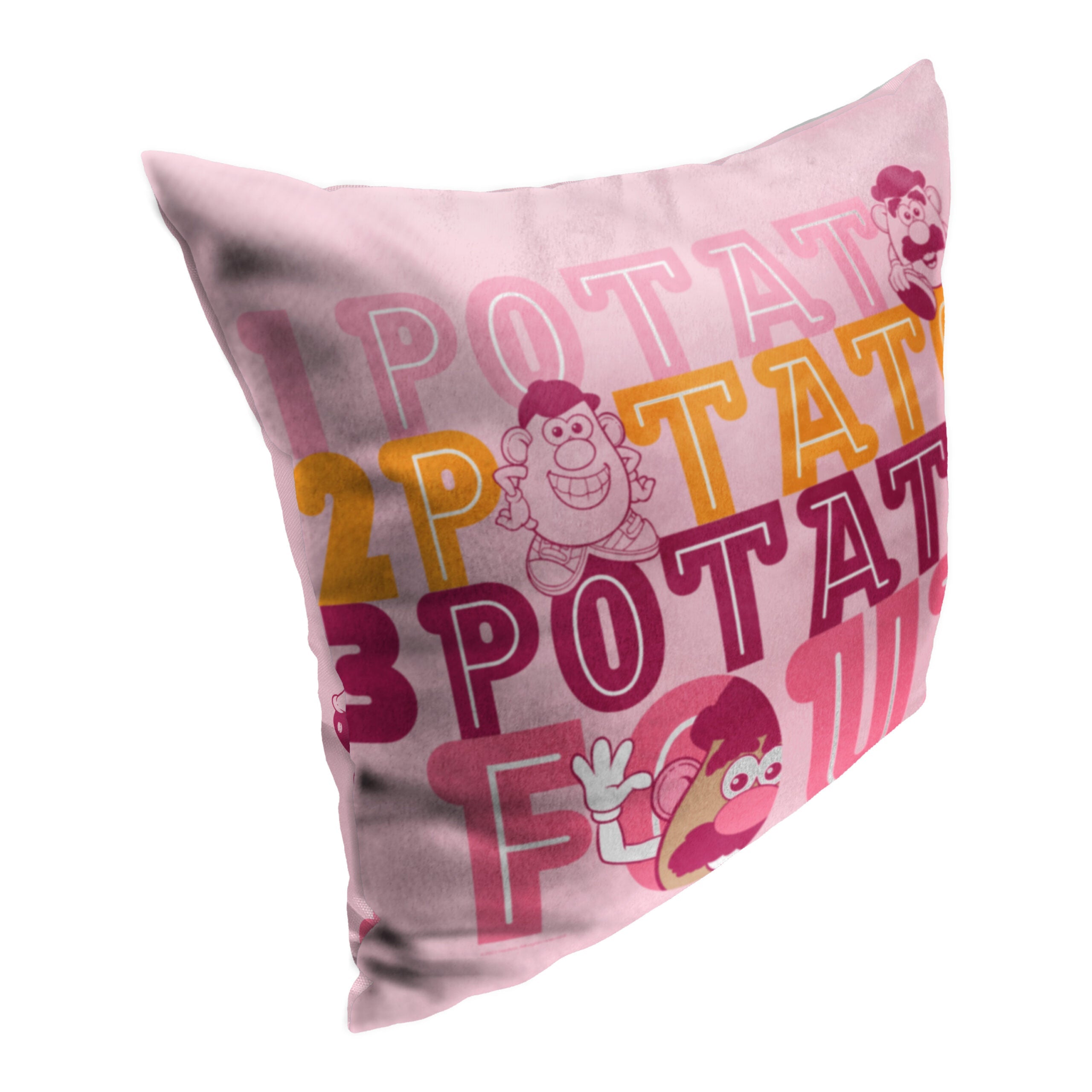 Hasbro Mr. Potato Head 4 Potato Throw Pillow 18x18 Inches