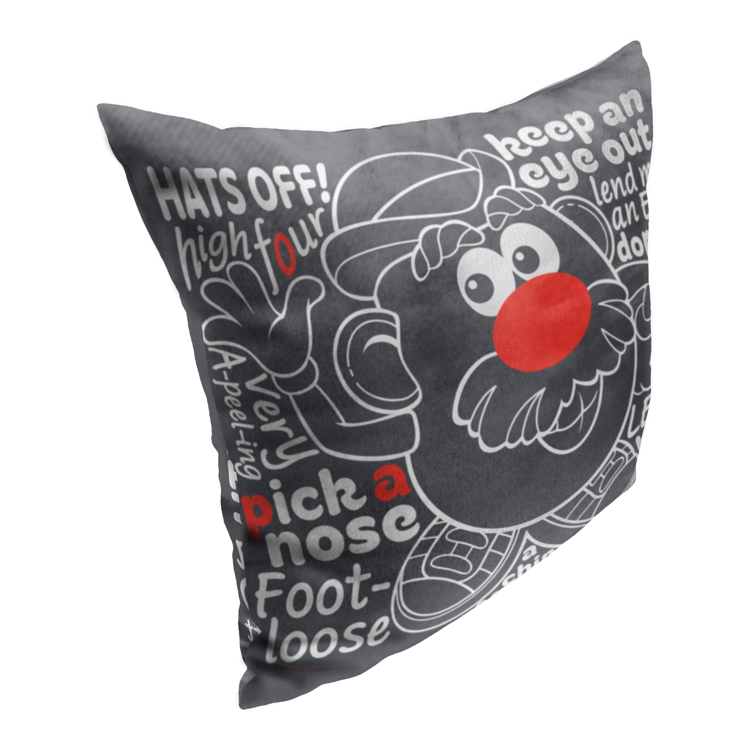 Hasbro Mr. Potato Head Phrases Throw Pillow 18x18 Inches