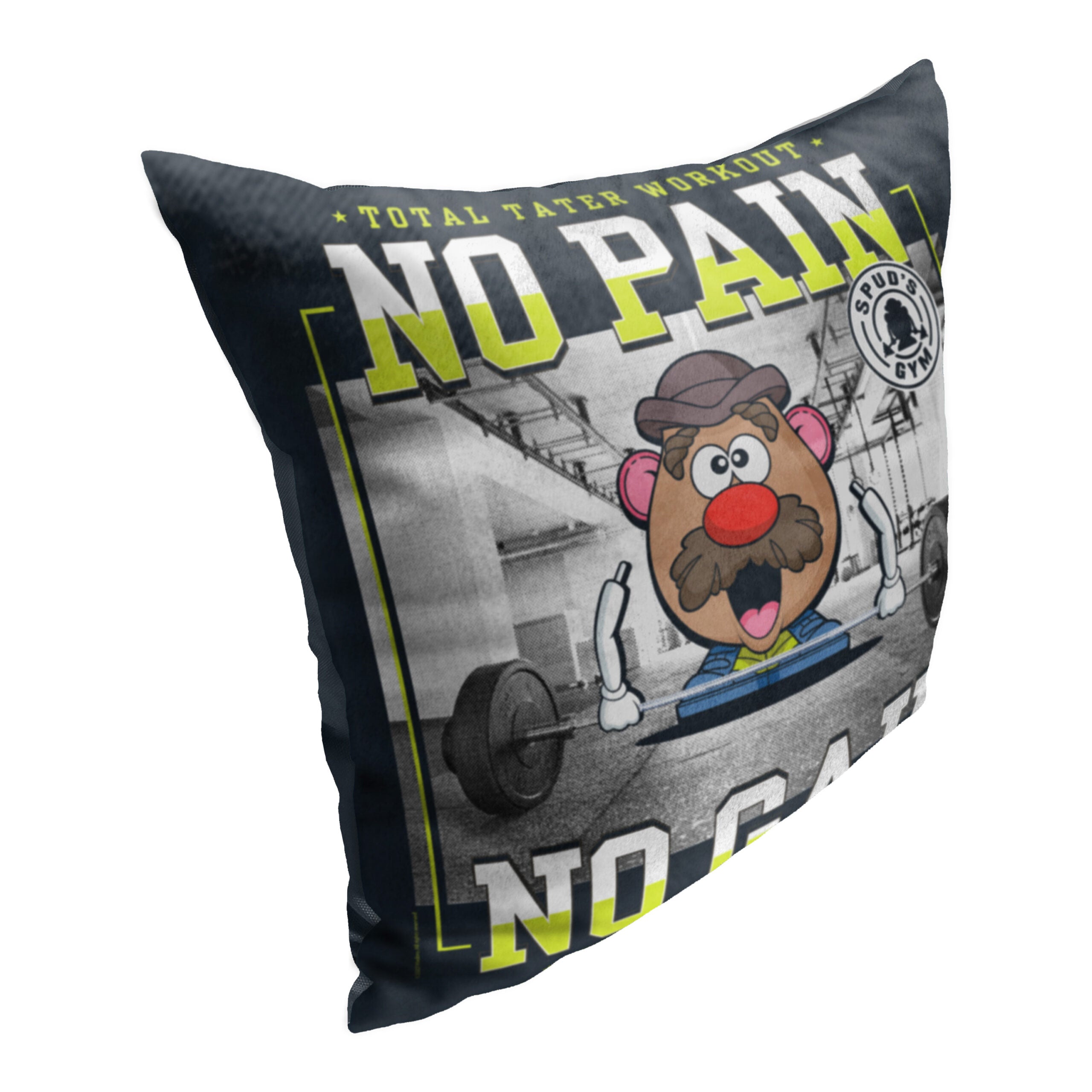 Hasbro Mr. Potato Head Tater Workout Throw Pillow 18x18 Inches