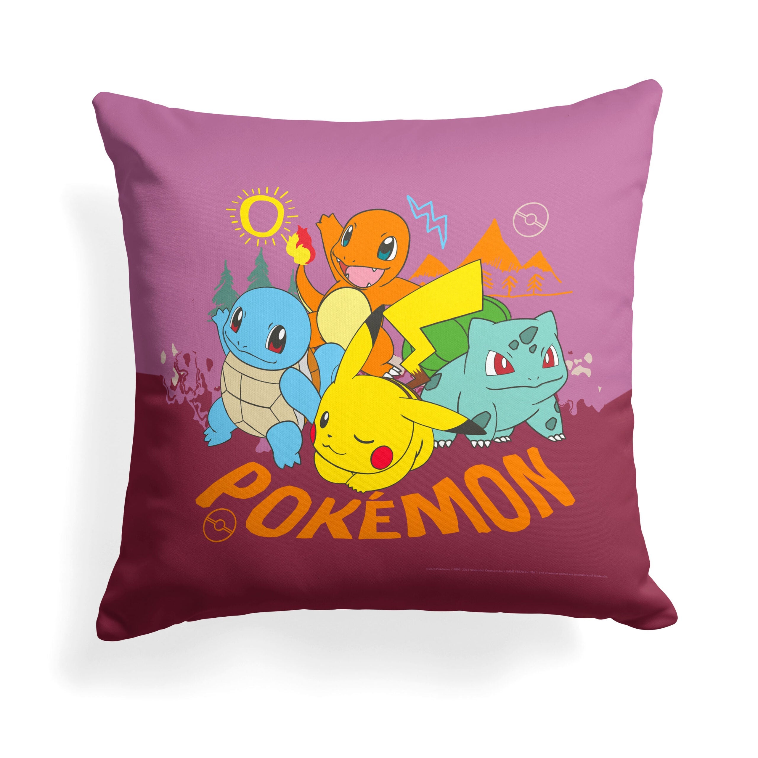 Pokemon Go Outside Throw Pillow 18x18 Inches