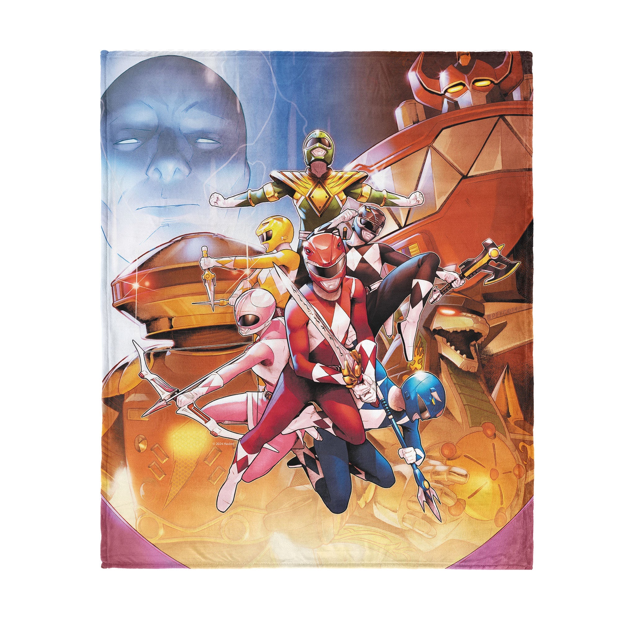 Hasbro Power Rangers Vintage Rangers Silk Touch Throw Blanket 50X60 Inches