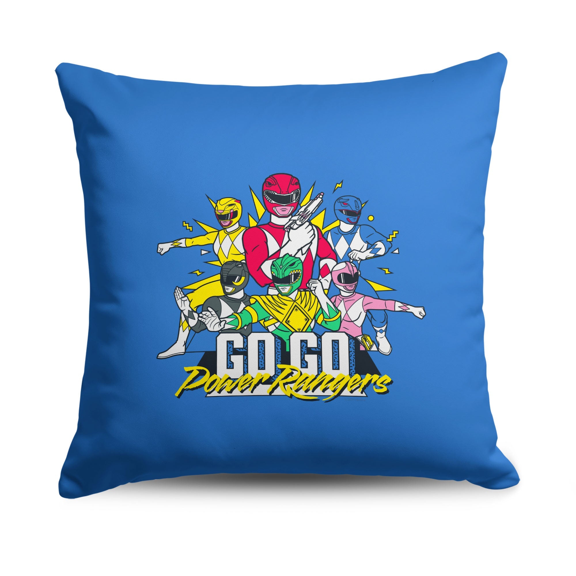 Hasbro Power Rangers Go Go Power Rangers Throw Pillow 18X18 Inches