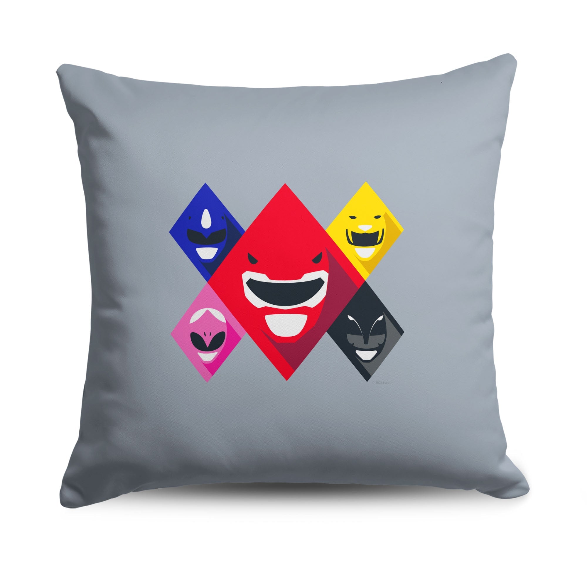 Hasbro Power Rangers Ranger Diamonds Throw Pillow 18X18 Inches