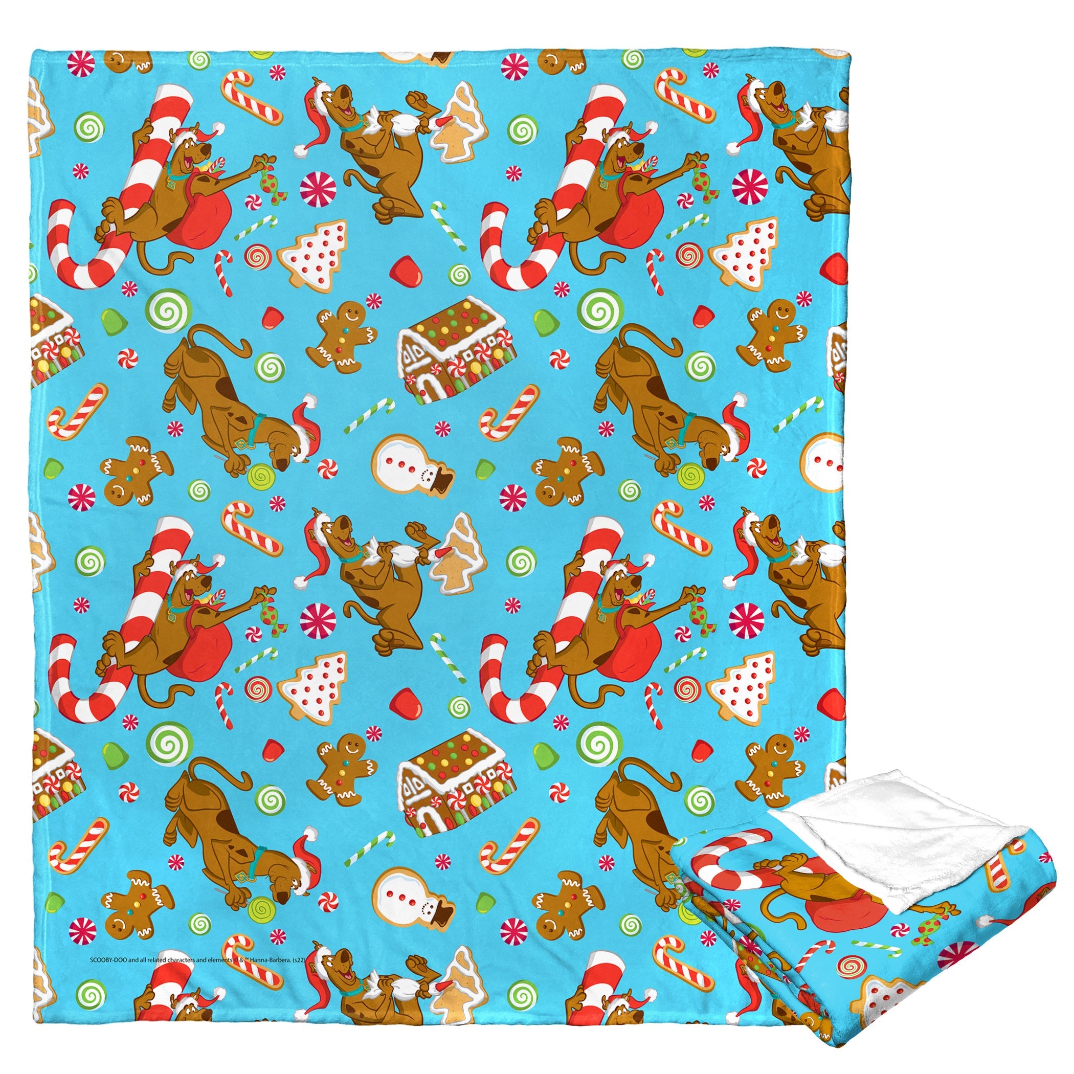 Warner Bros. Scooby-Doo Festive Scooby Sweets Silk Touch Throw Blanket 50x60 Inches