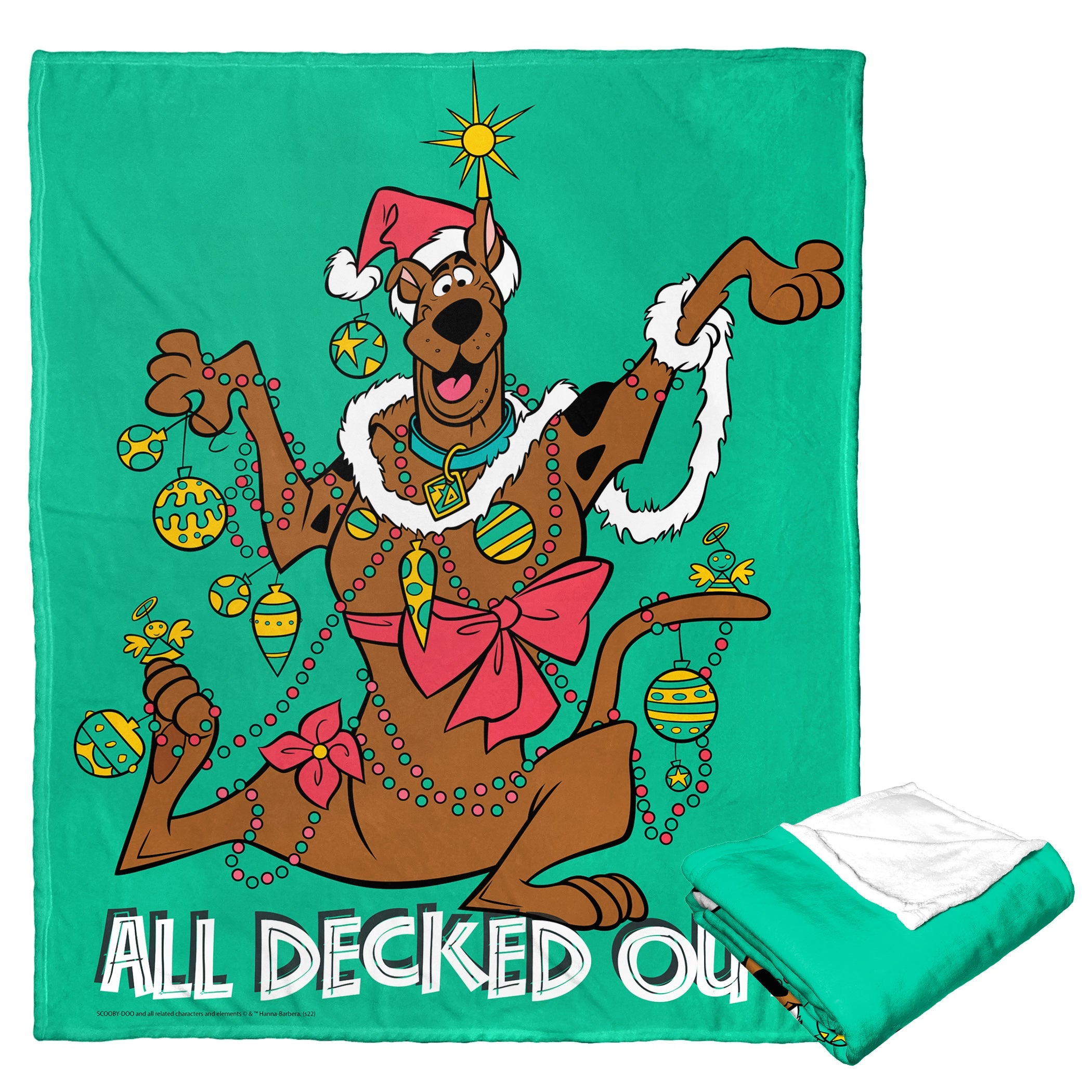 Warner Bros. Scooby-Doo All Decked Out Silk Touch Throw Blanket 50x60 Inches