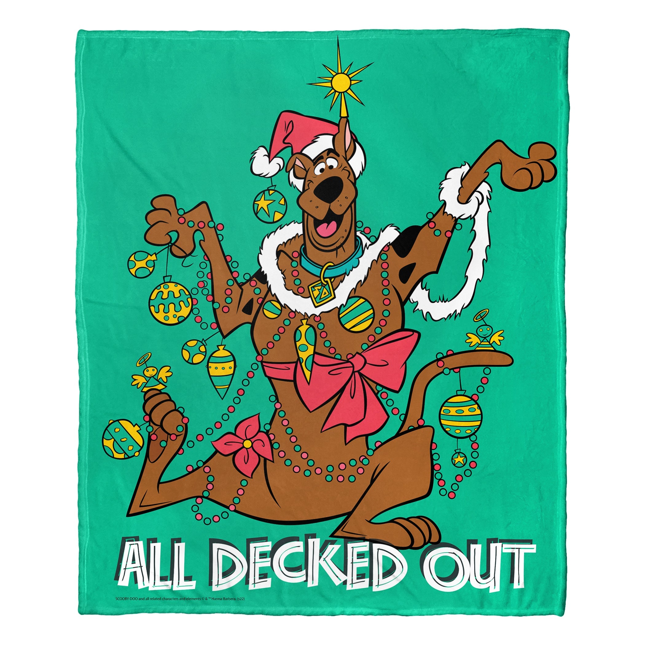 Warner Bros. Scooby-Doo All Decked Out Silk Touch Throw Blanket 50x60 Inches