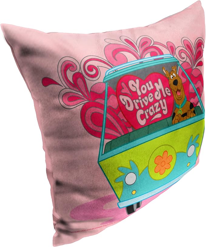 Warner Bros. Scooby-Doo You Drive Me Crazy Throw Pillow 18x18 Inches