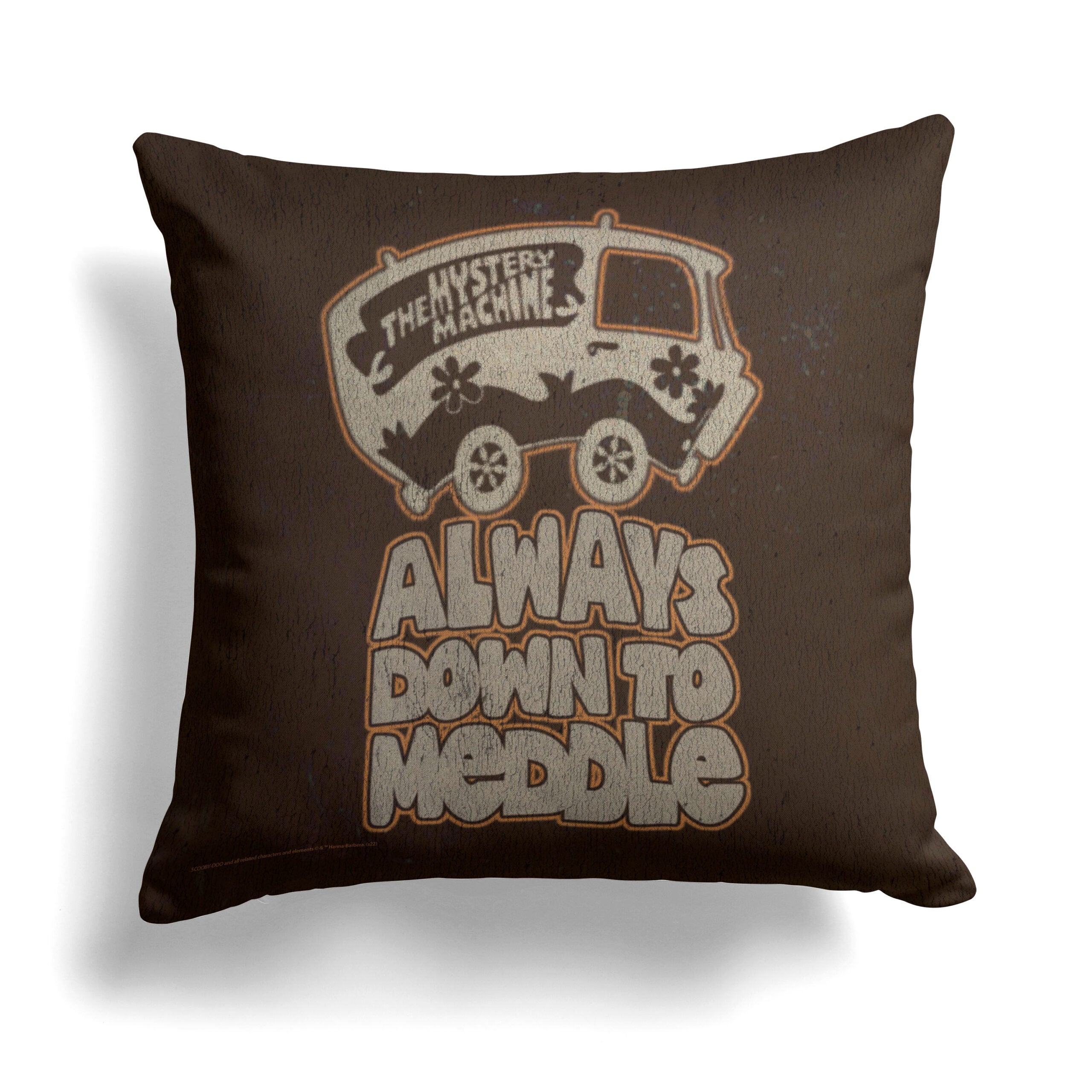 Warner Bros. Scooby-Doo Down To Meddle Throw Pillow 18x18 Inches