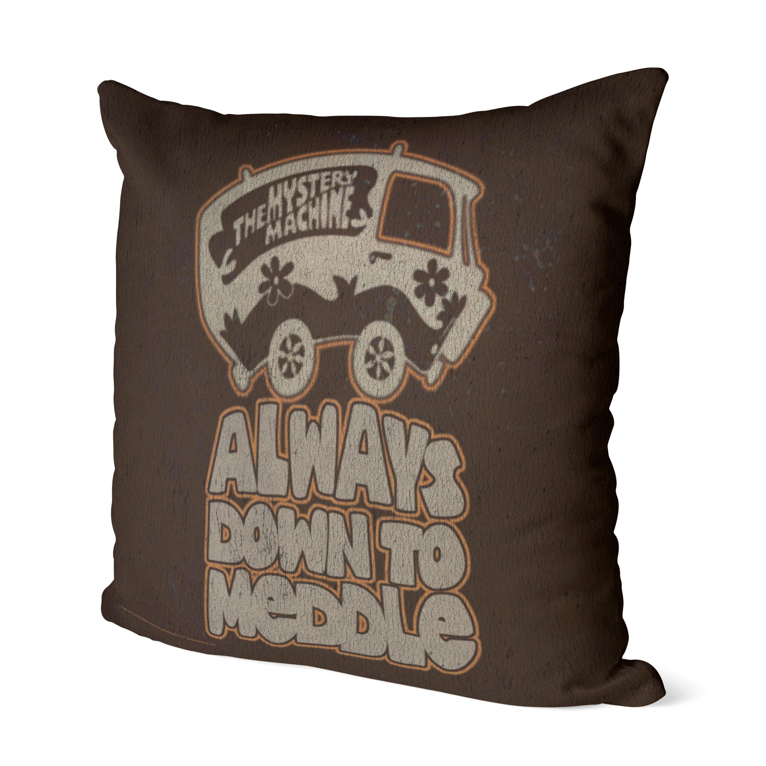 Warner Bros. Scooby-Doo Down To Meddle Throw Pillow 18x18 Inches
