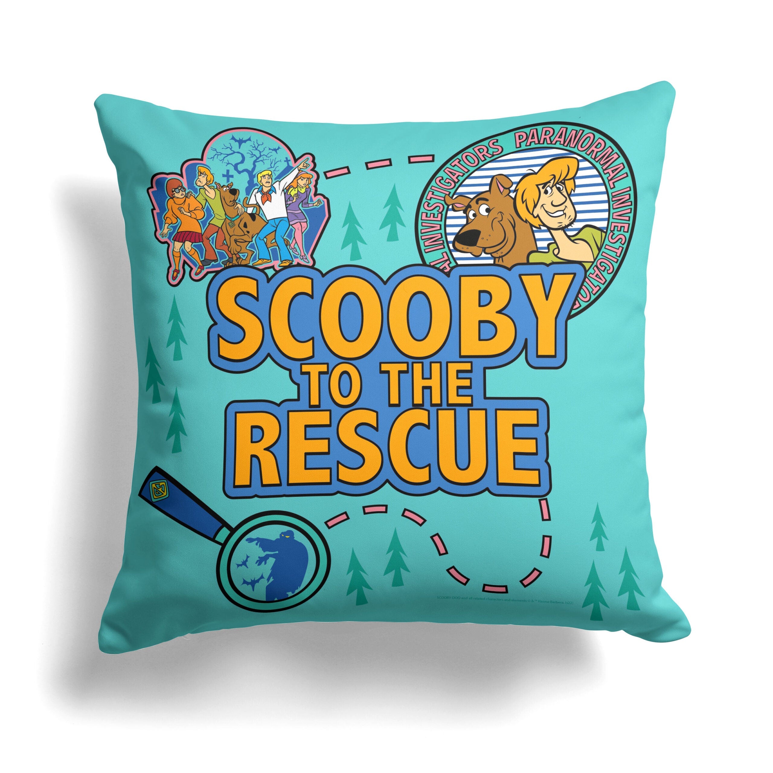 Warner Bros. Scooby-Doo Scooby To The Rescue Throw Pillow 18x18 Inches
