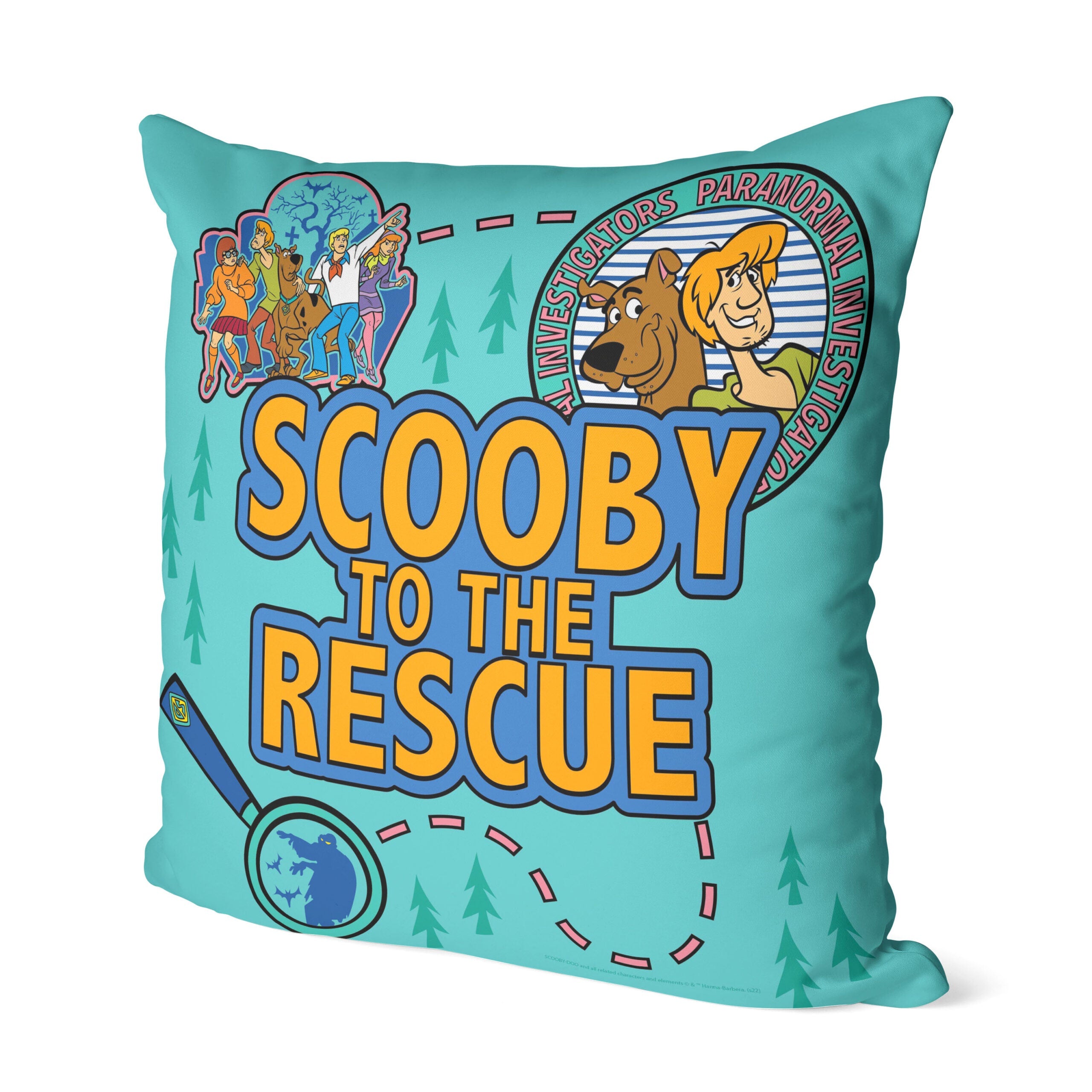 Warner Bros. Scooby-Doo Scooby To The Rescue Throw Pillow 18x18 Inches