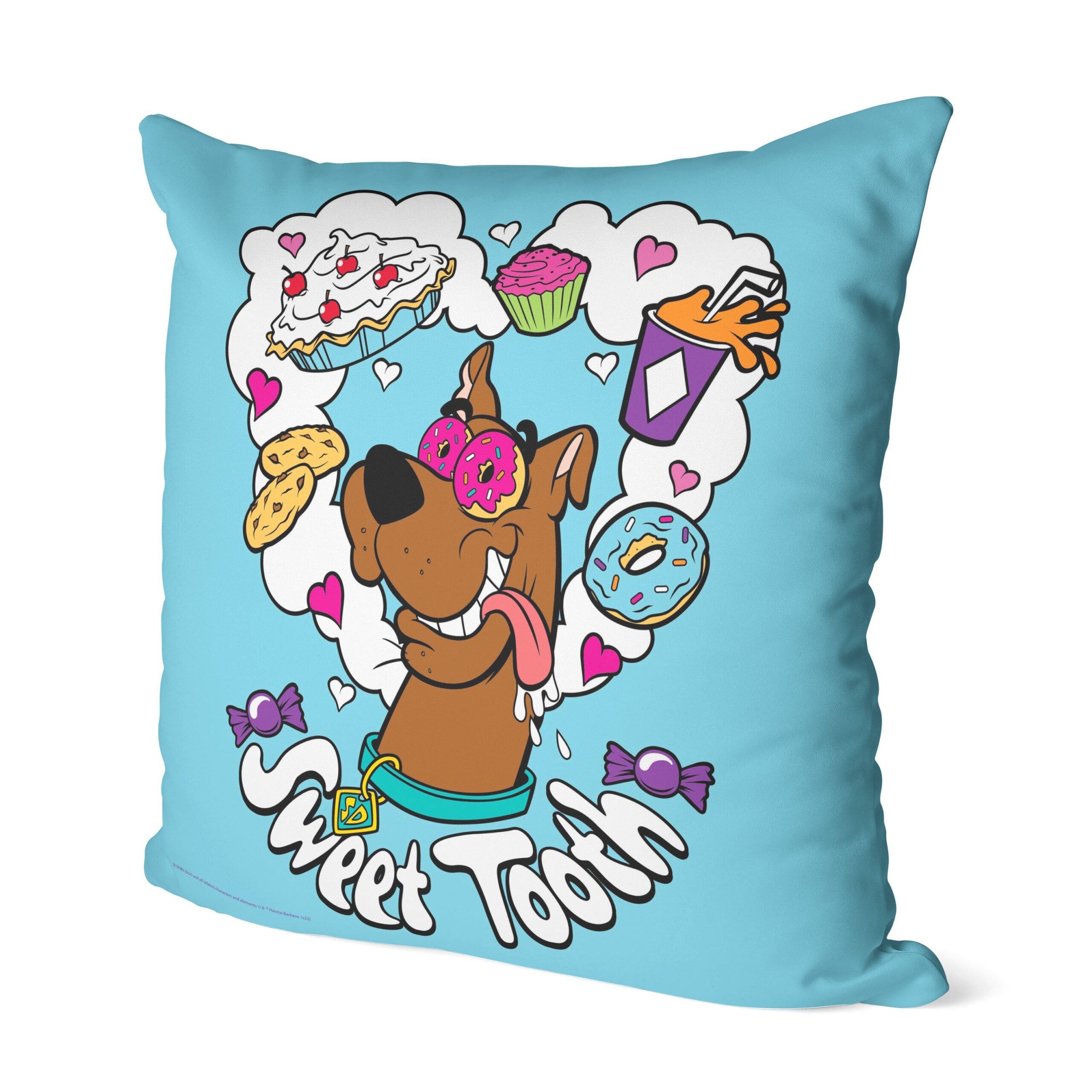 Warner Bros. Scooby-Doo Sweet Tooth Throw Pillow 18x18 Inches