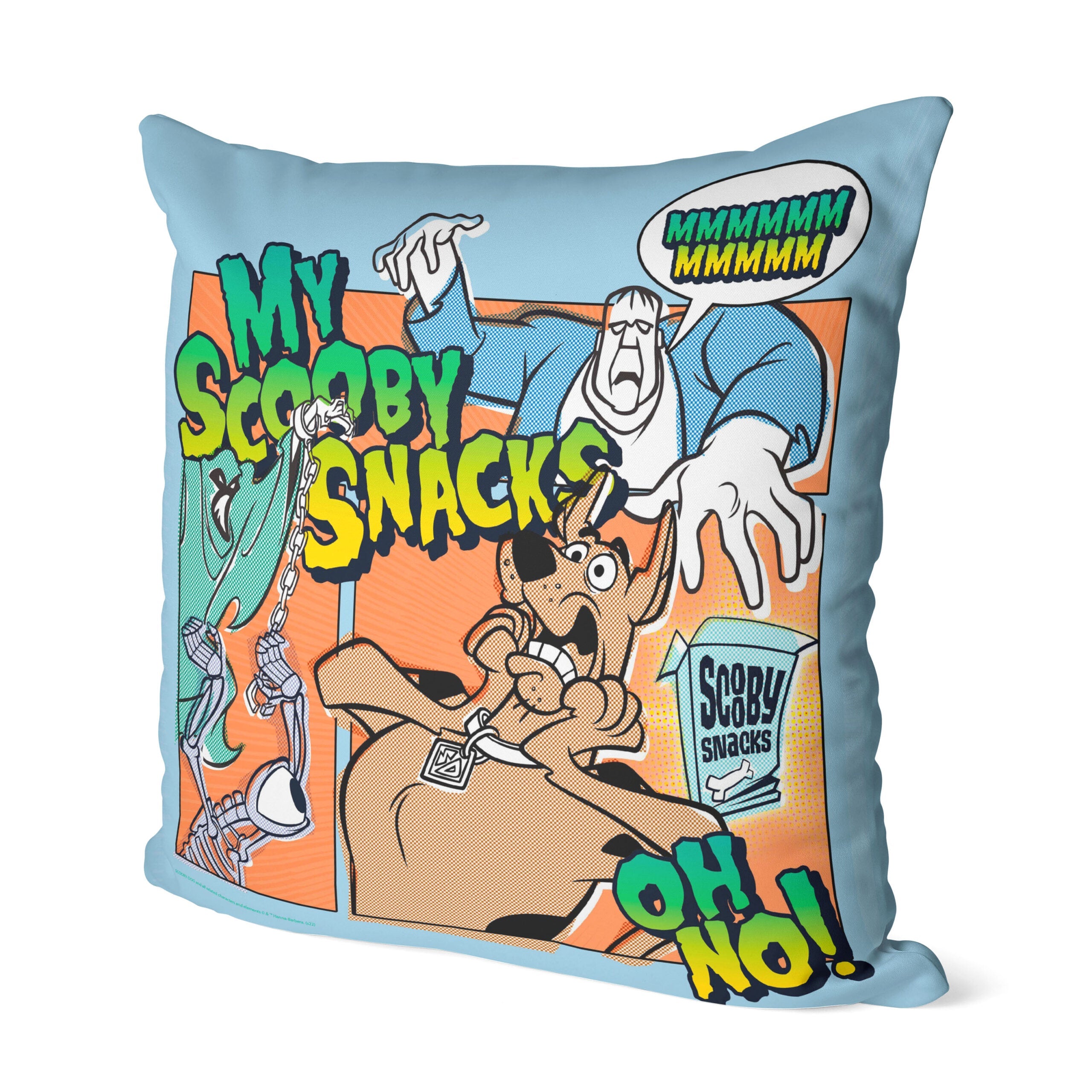 Warner Bros. Scooby-Doo Uh Oh My Scooby Snacks Throw Pillow 18x18 Inches