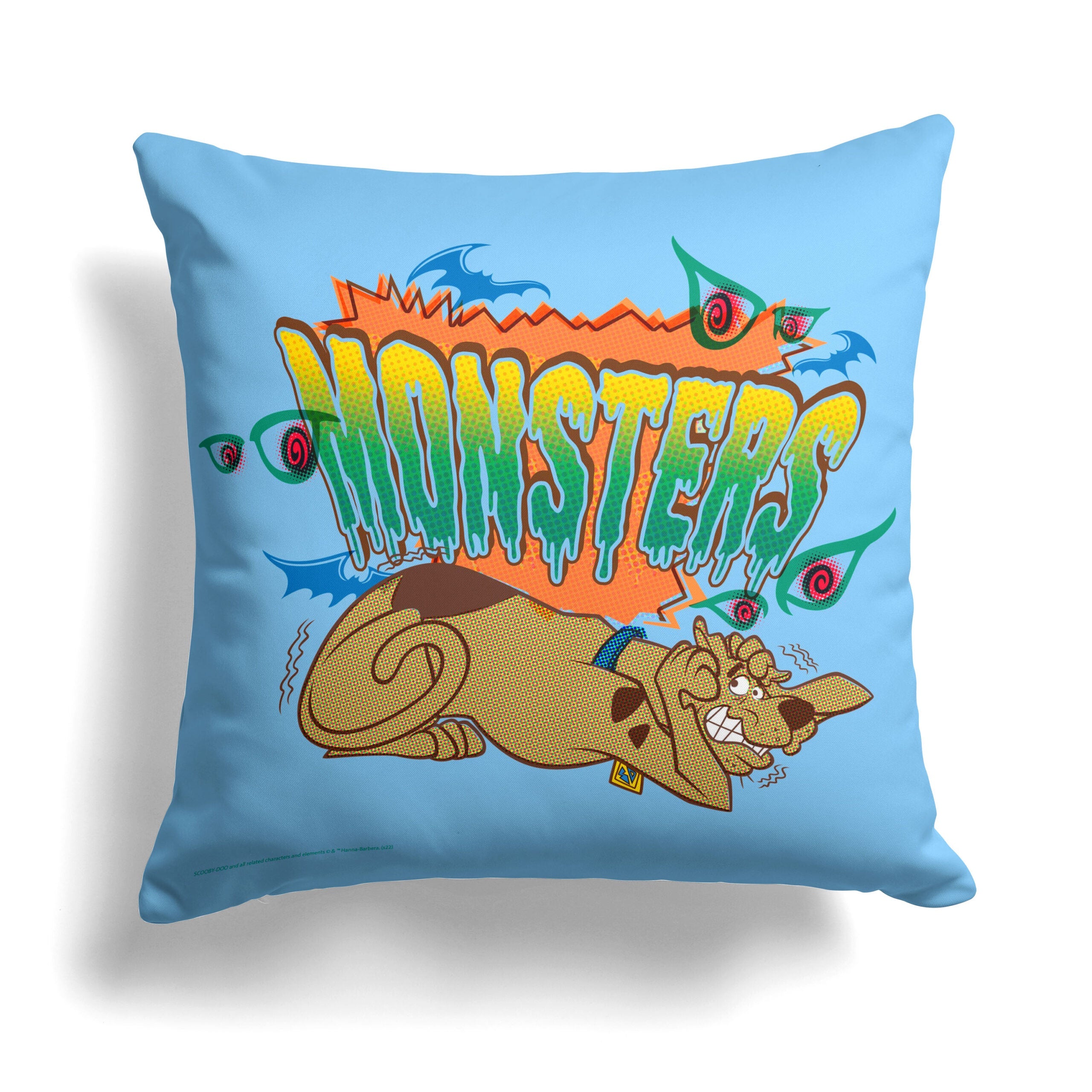 Warner Bros. Scooby-Doo Monsters Throw Pillow 18x18 Inches