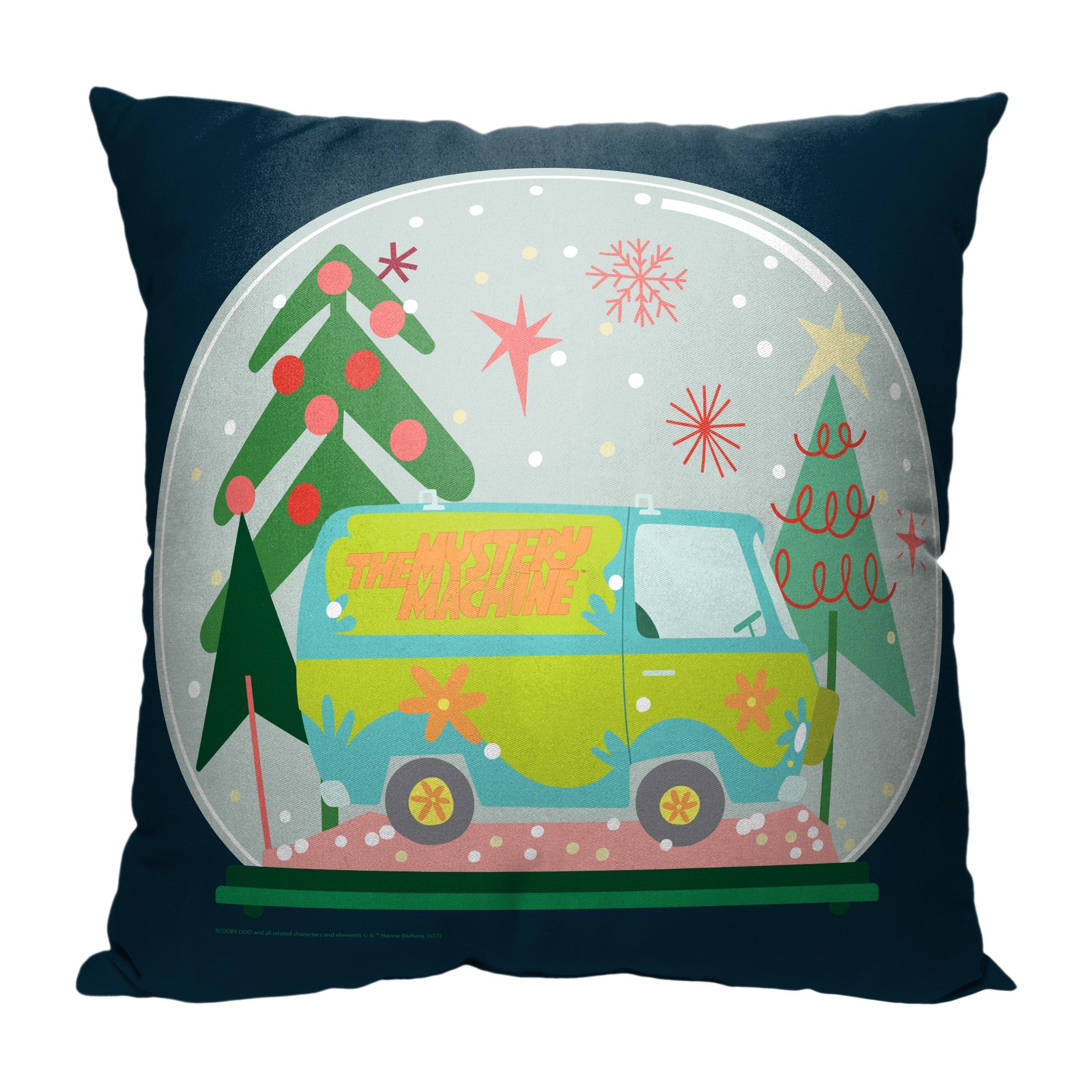 Warner Bros. Scooby-Doo Mystery Machine Globe Throw Pillow 18x18 Inches