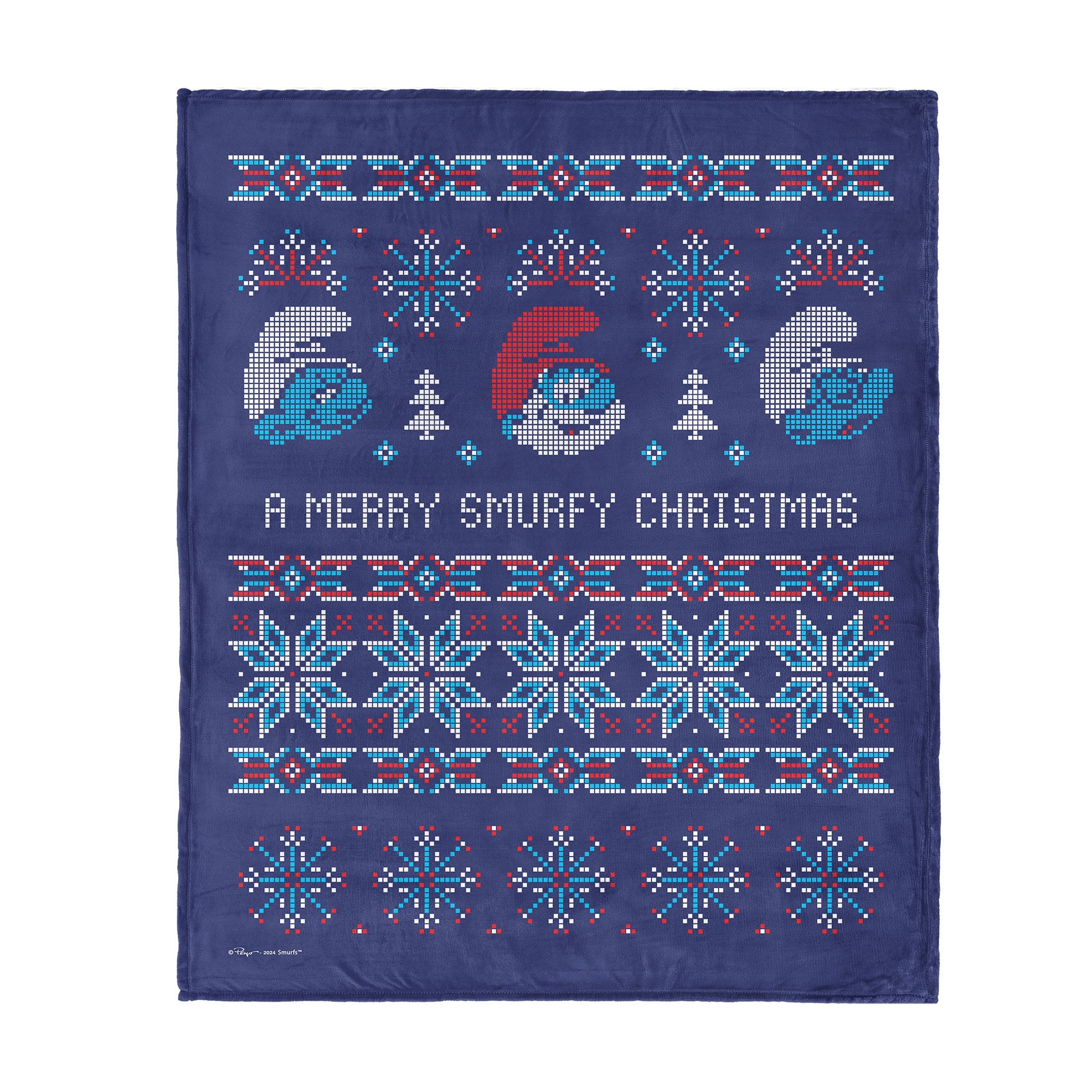 Smurfs Merry Smurfy Silk Touch Throw Blanket 40¡Á50 Inches