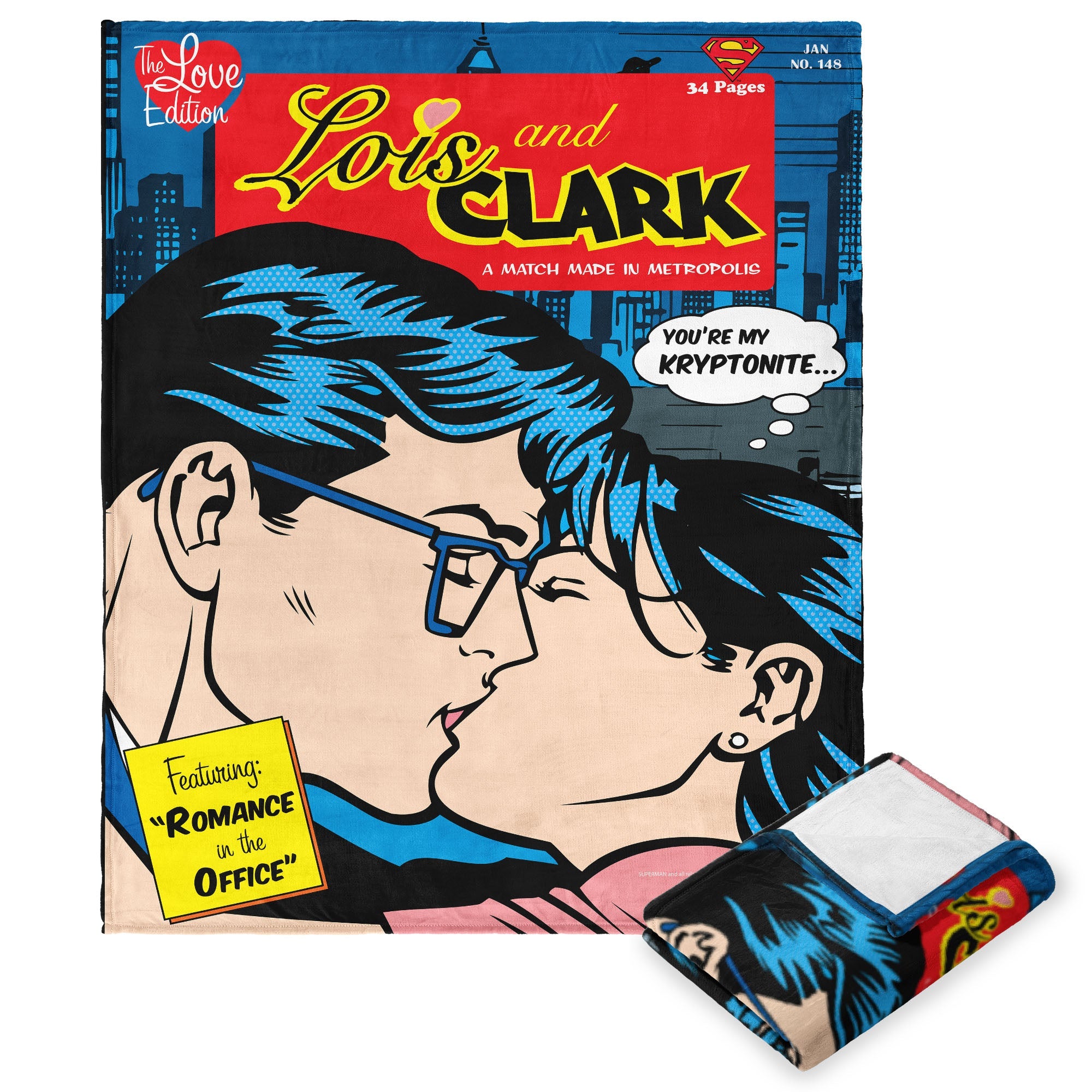 Warner Bros. Superman My Kryptonite Silk Touch Throw Blanket 50x60 Inches