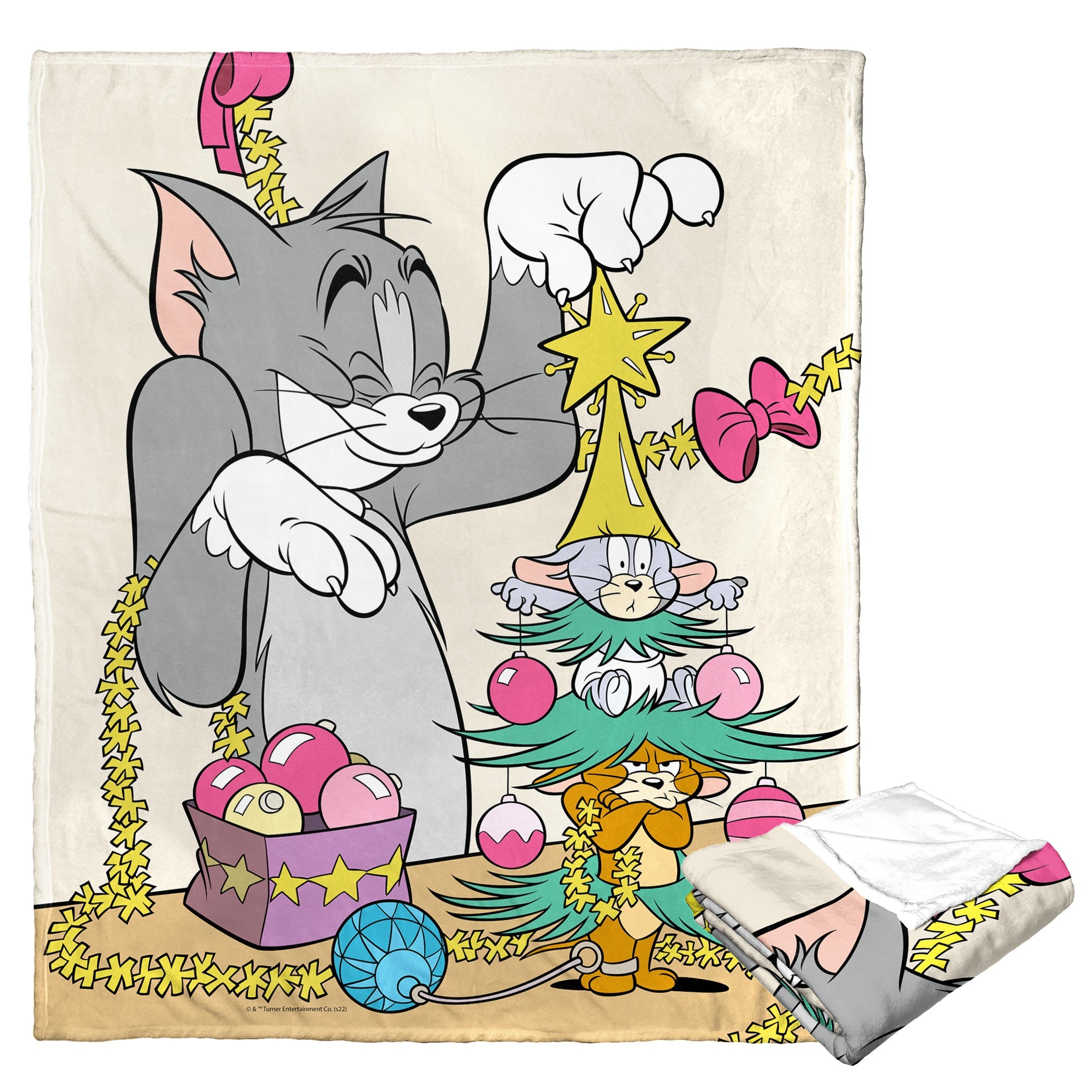 Warner Bros. Tom And Jerry Mouse Tree Silk Touch Throw Blanket 50x60 Inches