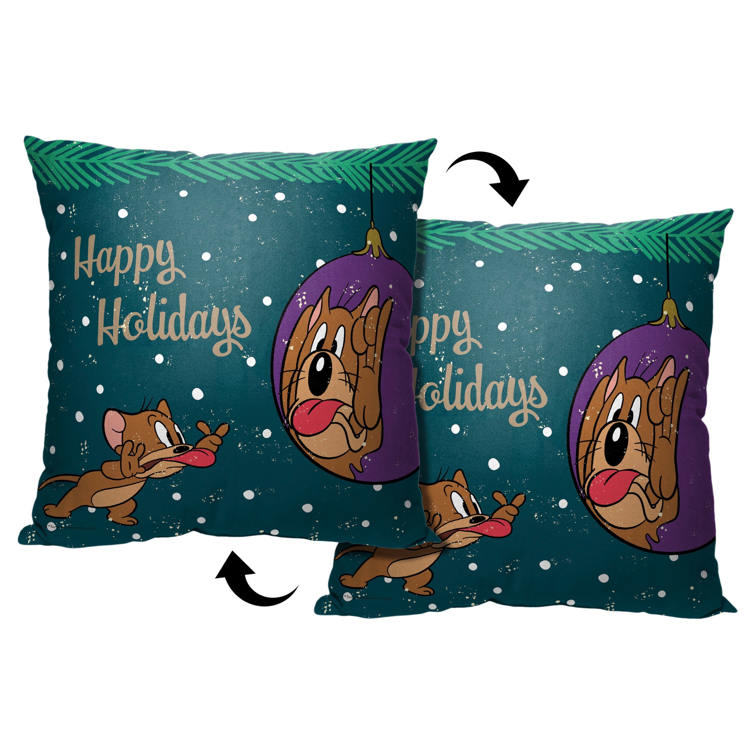 Warner Bros. Tom And Jerry Making Faces Throw Pillow 18x18 Inches