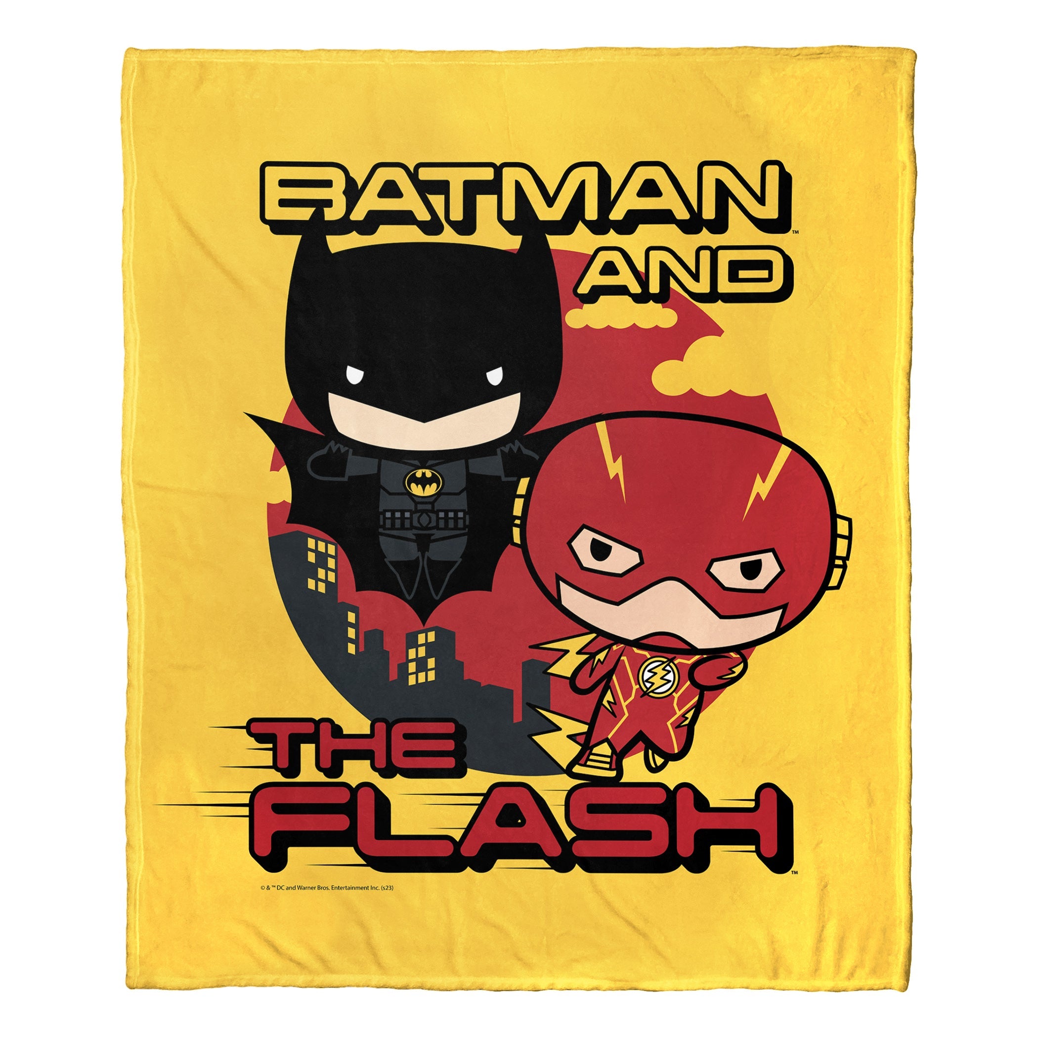 Warner Bros. The Flash Batman And Flash Silk Touch Throw Blanket 50x60 Inches