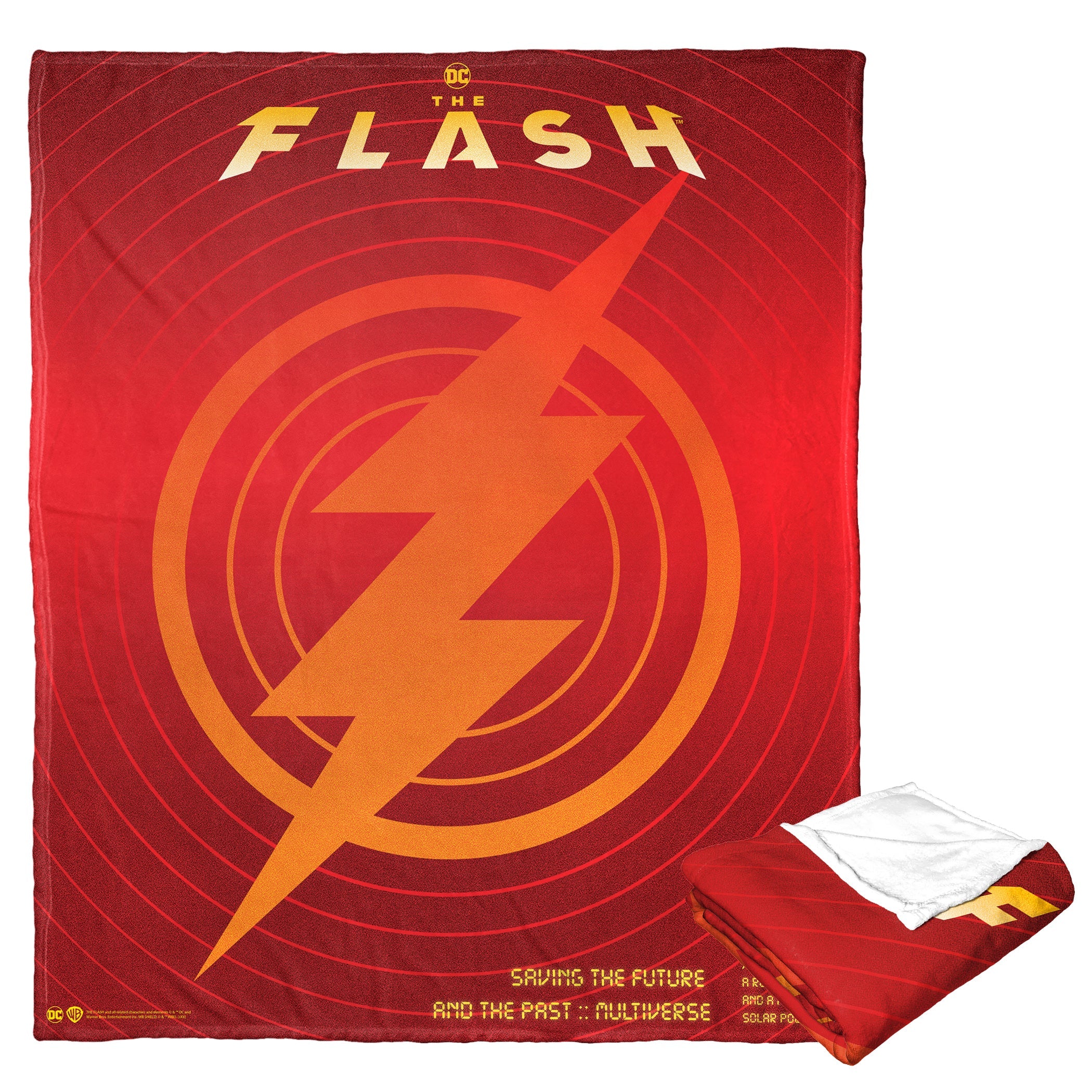 Warner Bros. The Flash Radar Poster Silk Touch Throw Blanket 50x60 Inches