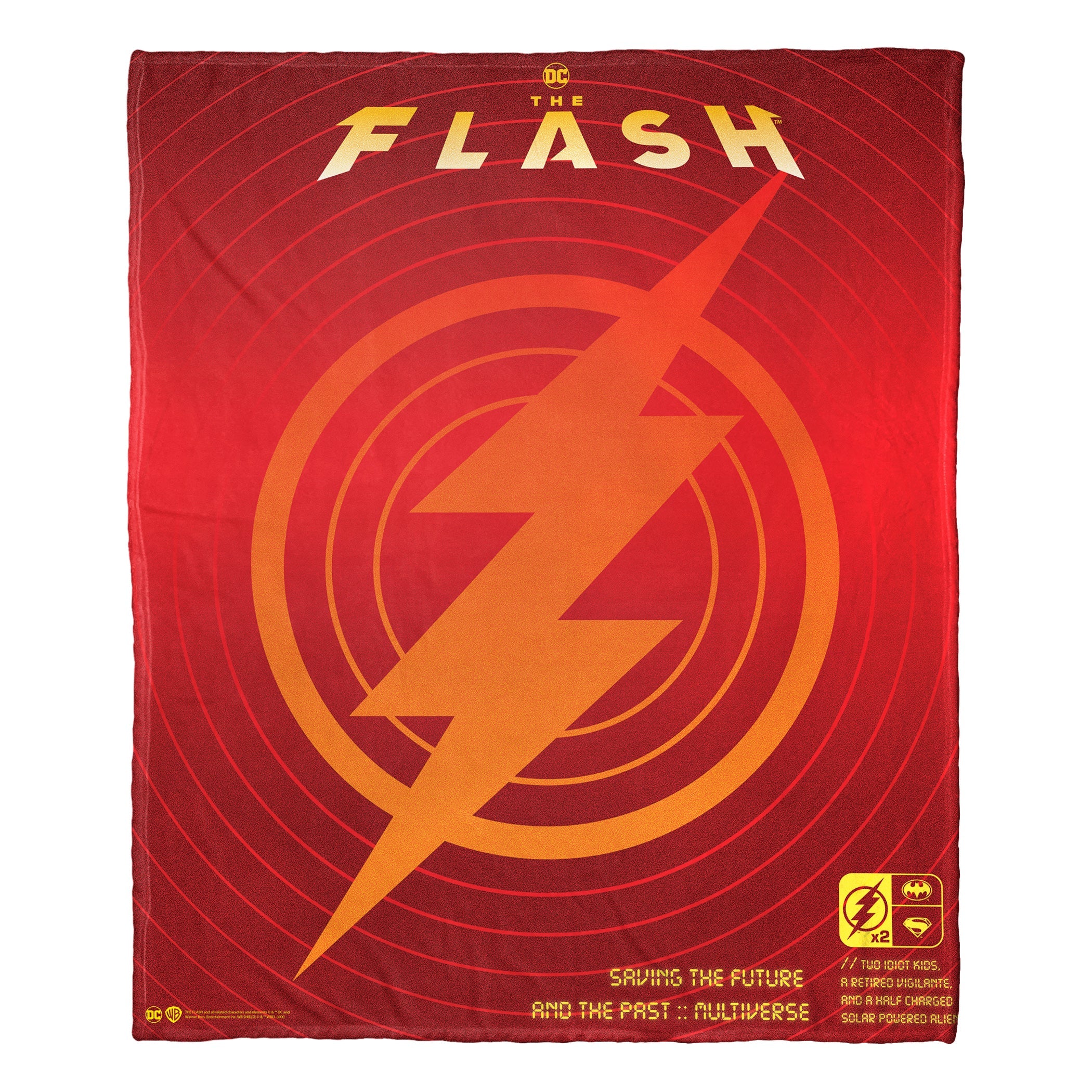 Warner Bros. The Flash Radar Poster Silk Touch Throw Blanket 50x60 Inches