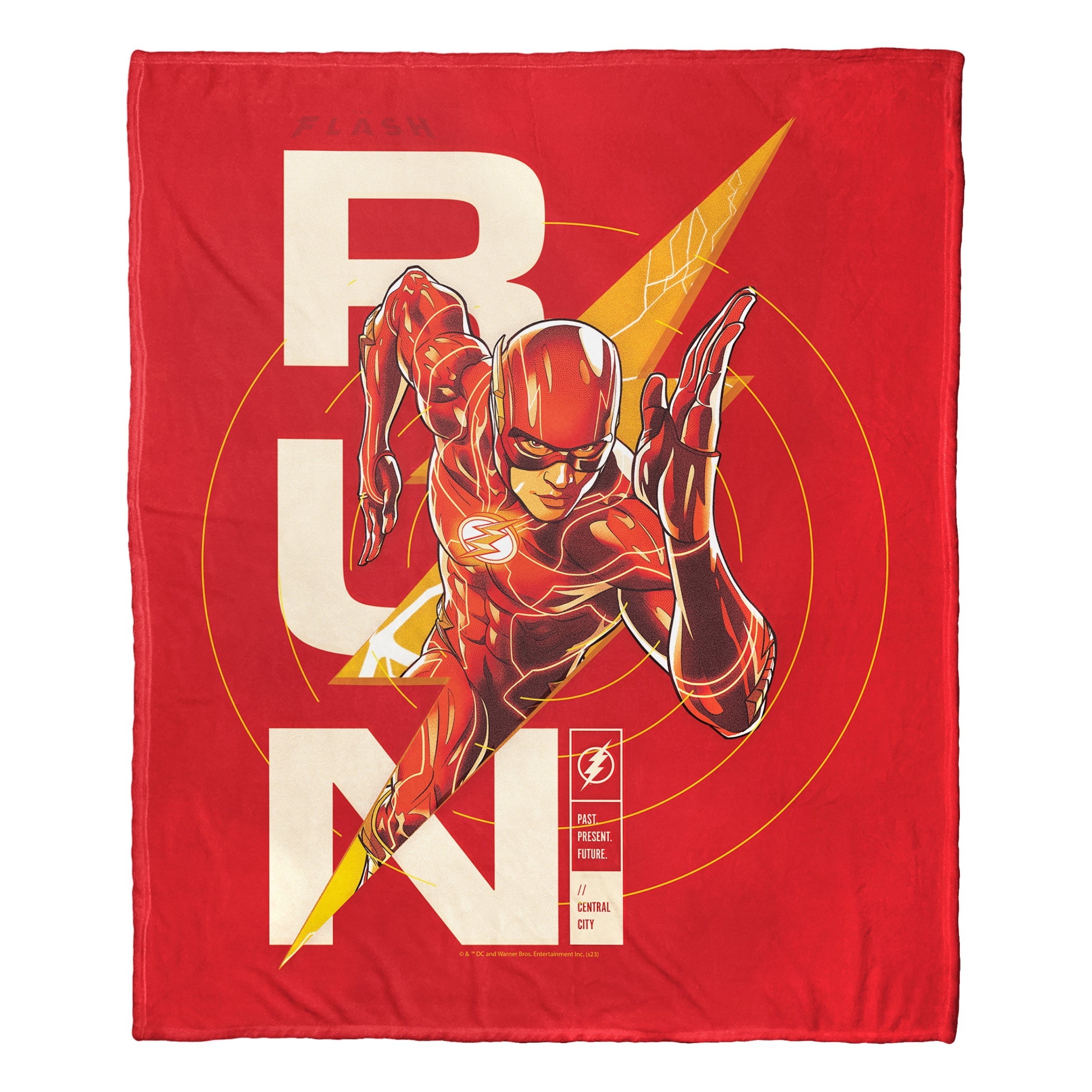Warner Bros. The Flash Run Silk Touch Throw Blanket 50x60 Inches