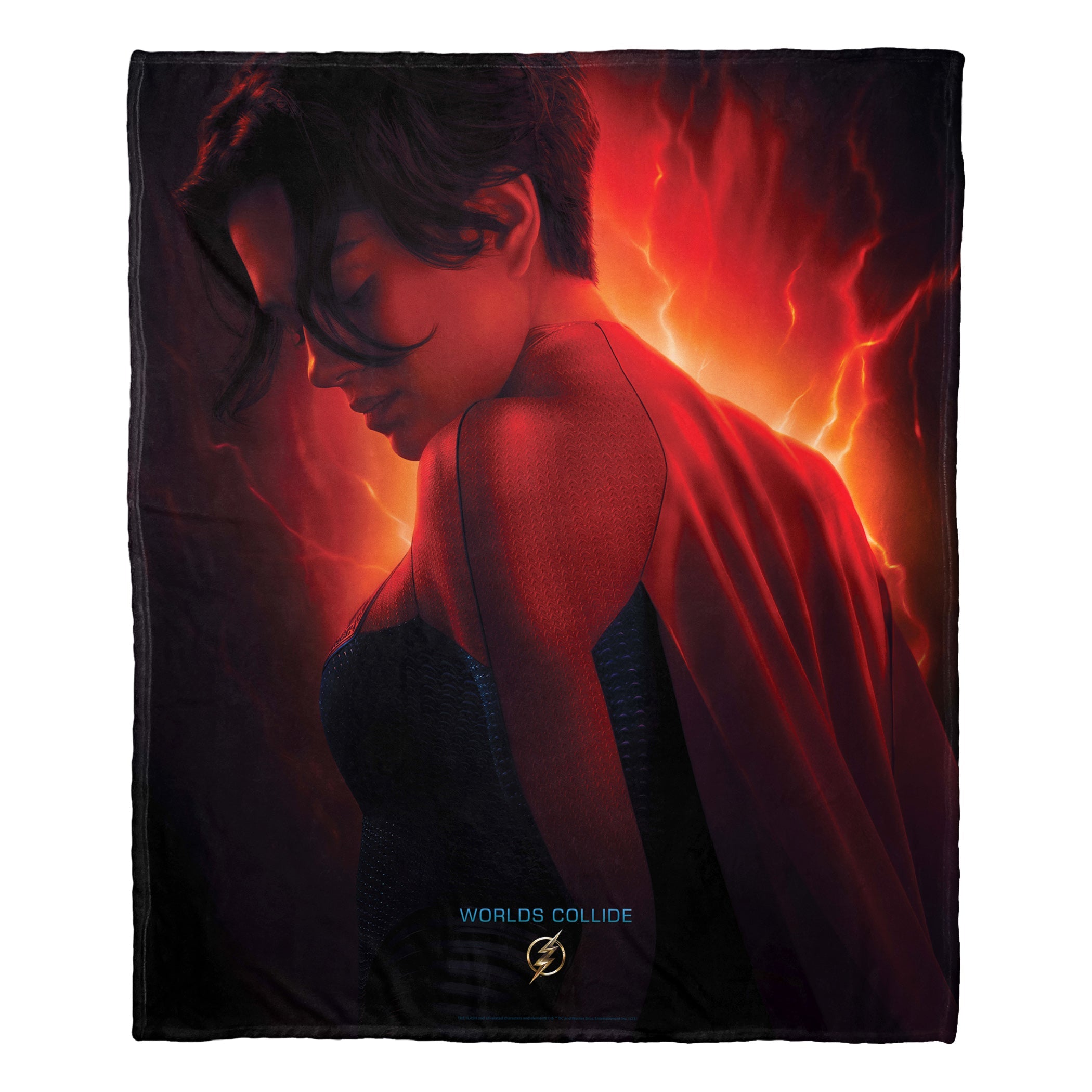 Warner Bros. The Flash Supergirl Silk Touch Throw Blanket 50x60 Inches