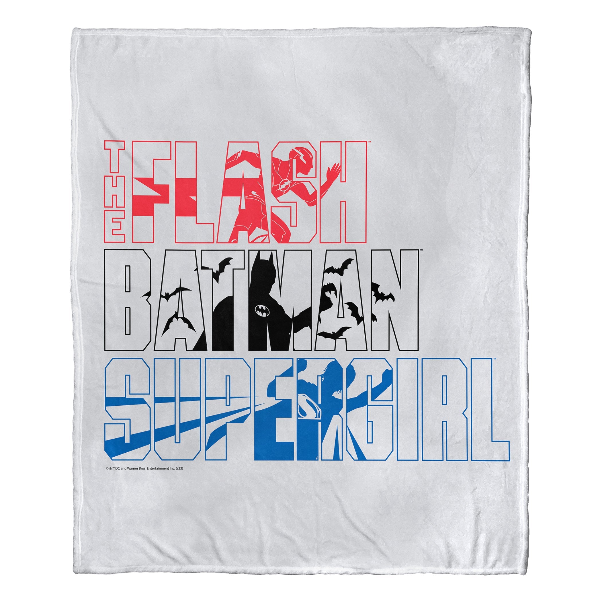 Warner Bros. The Flash Trifecta Silk Touch Throw Blanket 50x60 Inches