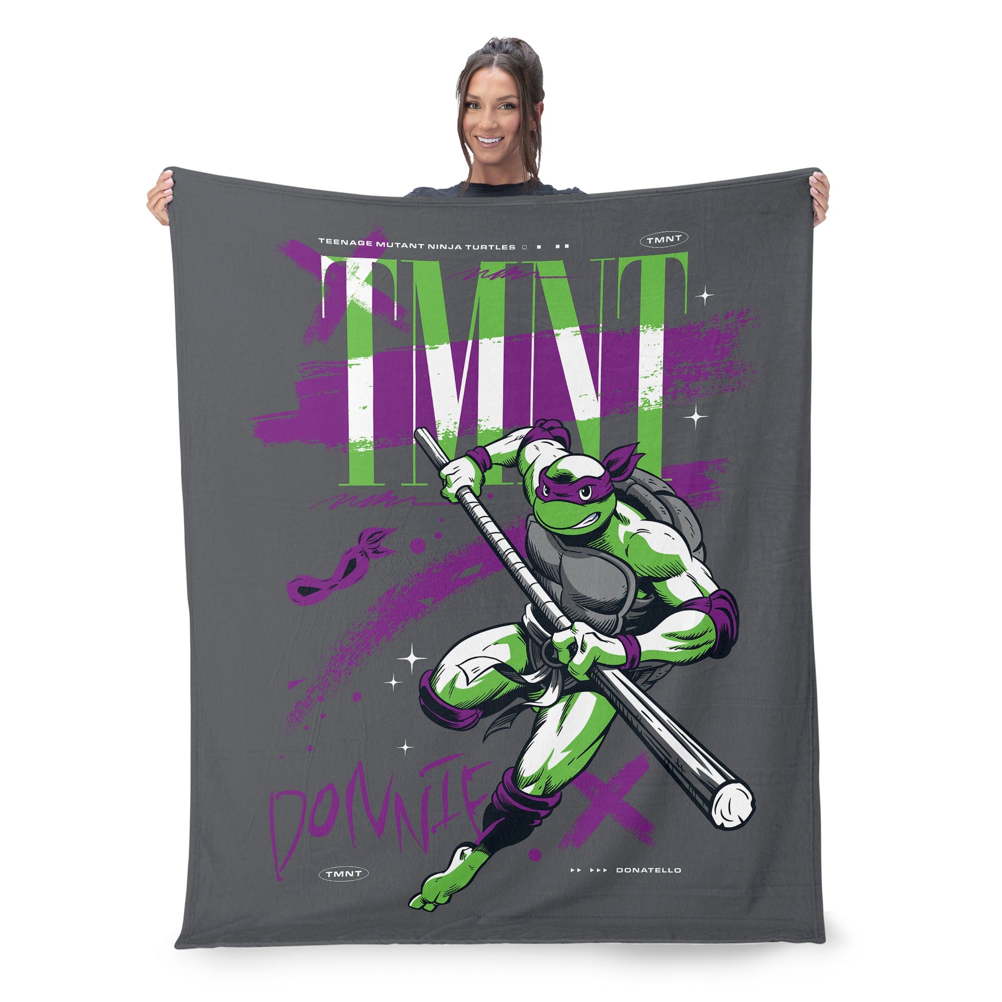 Nickelodeon Teenage Mutant Ninja Turtles Silk Touch Throw Donnie Tmnt Blanket 50X60 Inches