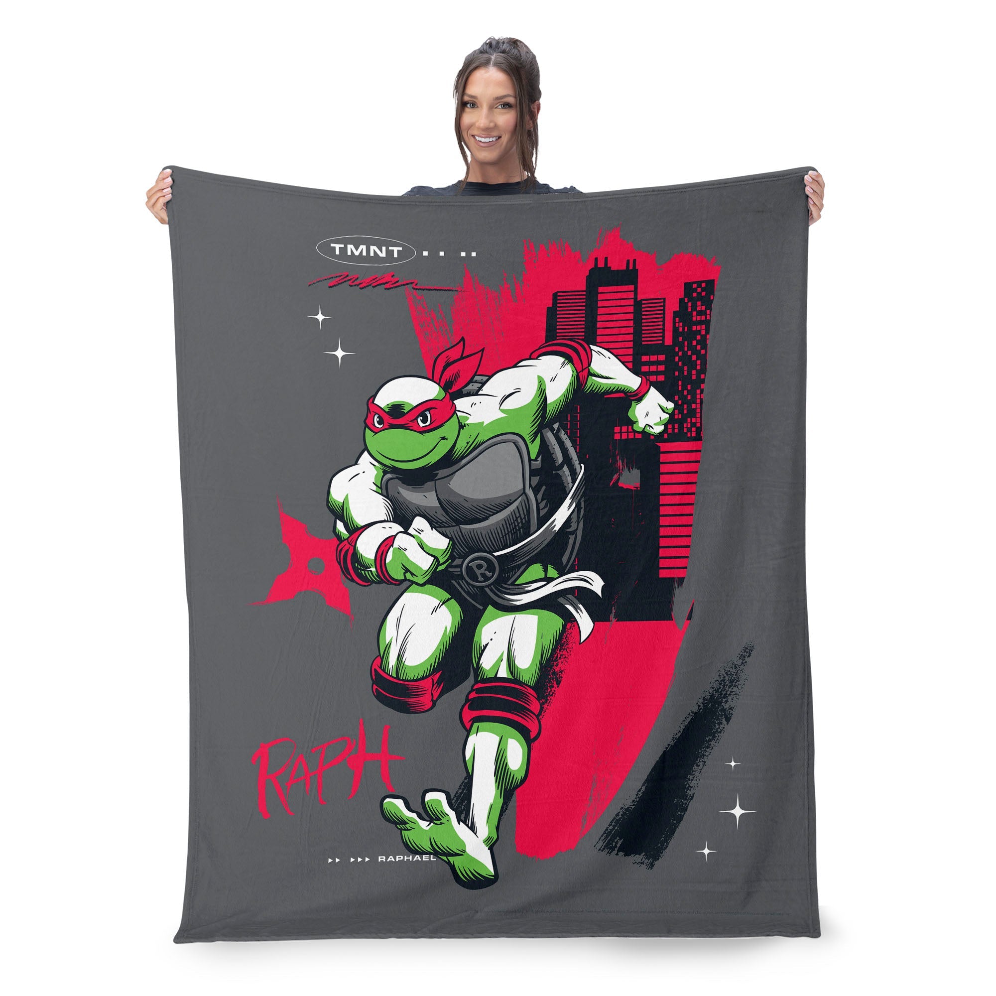 Nickelodeon Teenage Mutant Ninja Turtles Silk Touch Throw Raph Tmnt Blanket 50X60 Inches