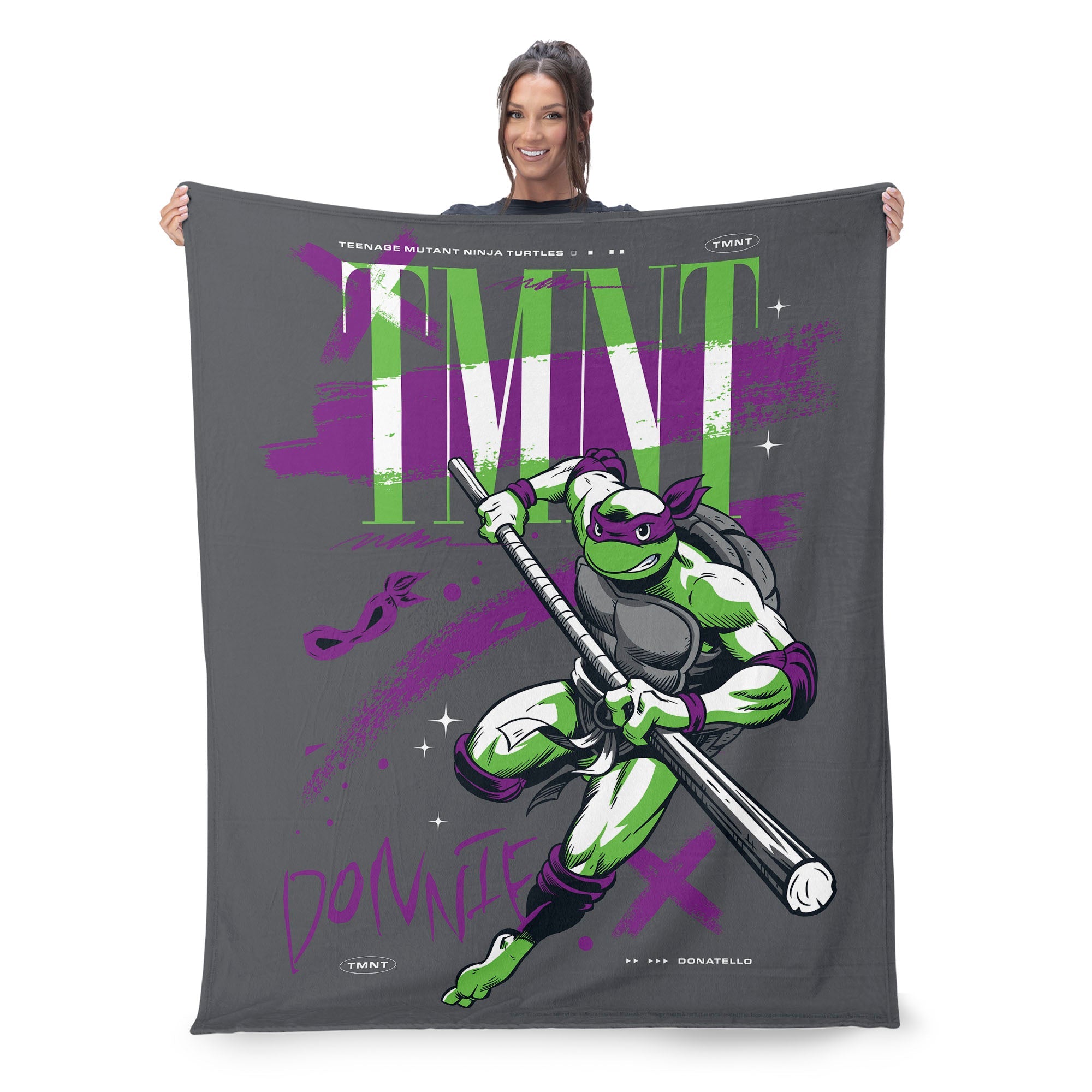 Nickelodeon Teenage Mutant Ninja Turtles Donnie TMNT Silk Touch Throw Blanket 40X50 Inches