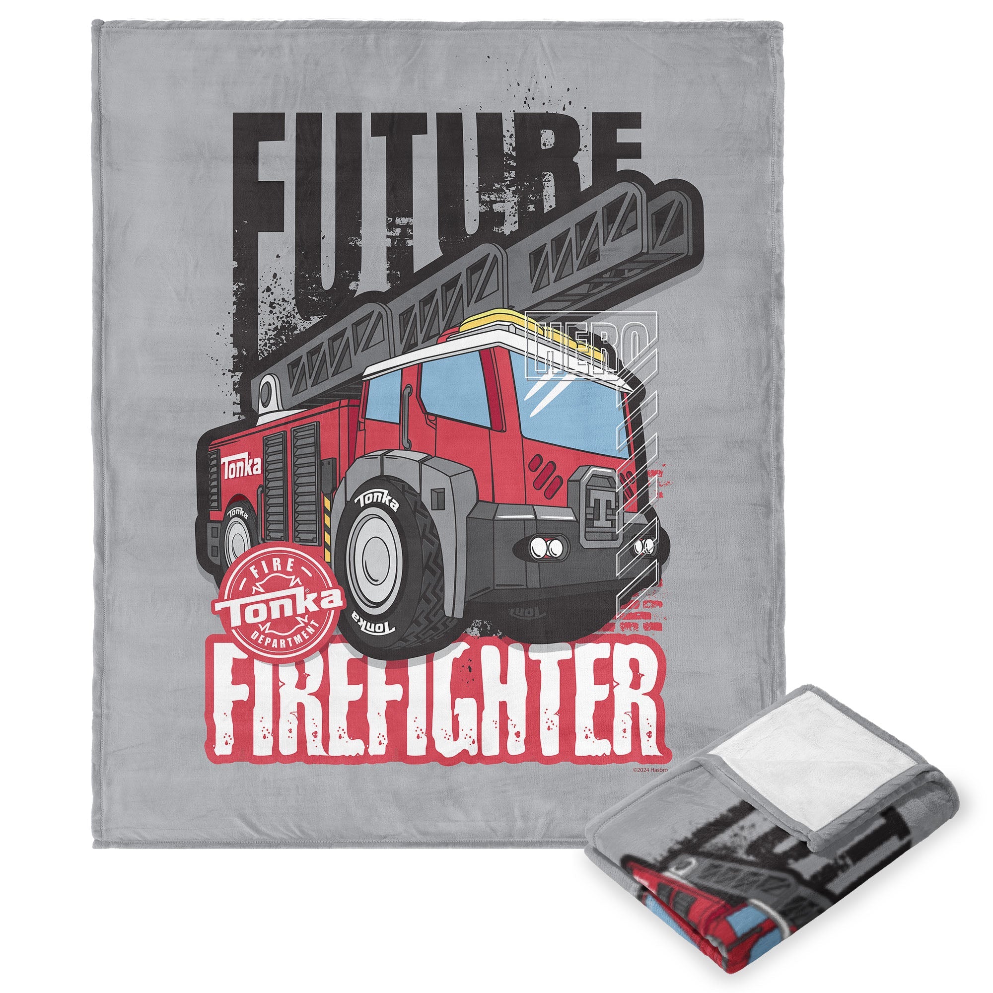 Tonka Hasbro Future Firefighter Silk Touch Throw Blanket 50X60 Inches