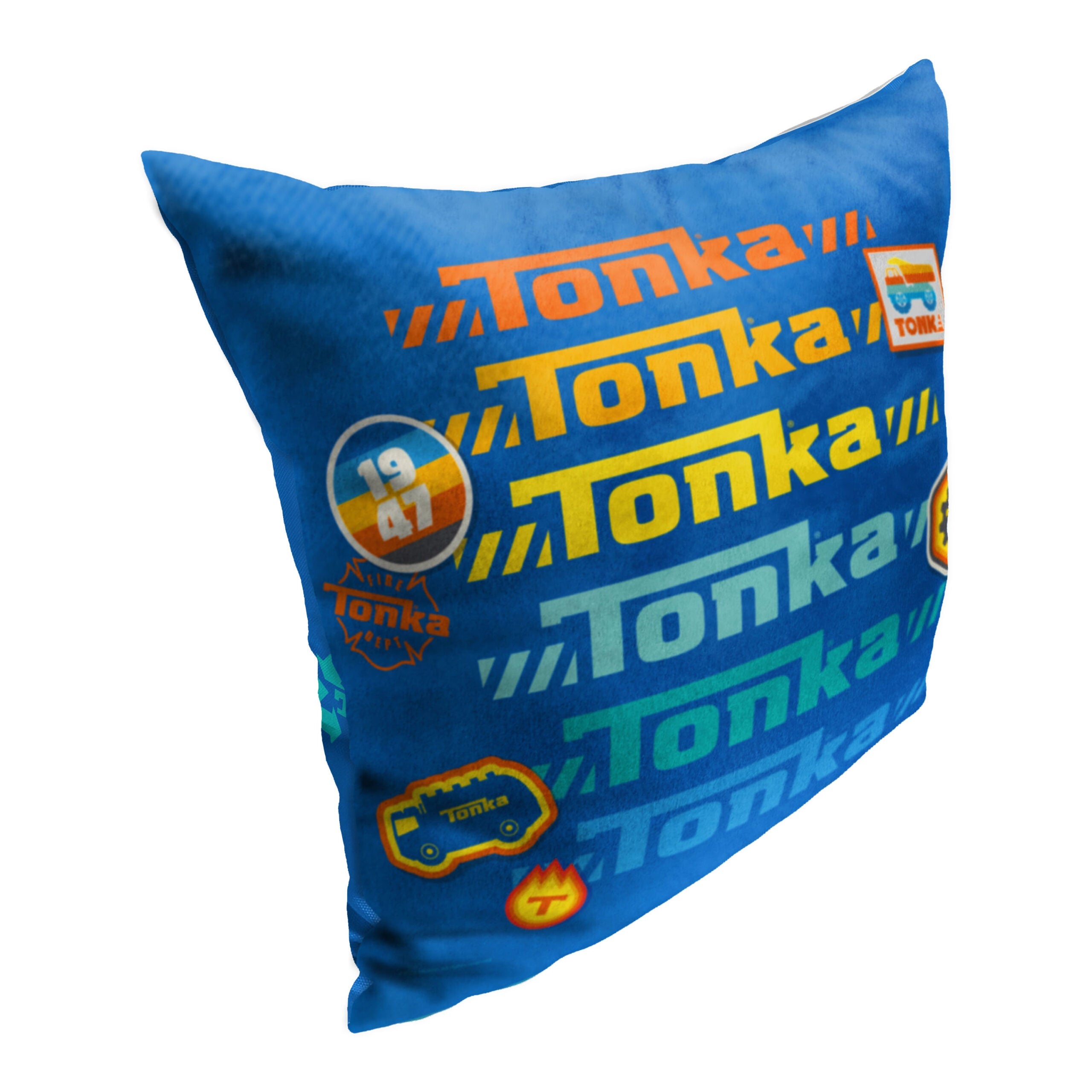 Hasbro Tonka Tonka Stickers Throw Pillow 18x18 Inches