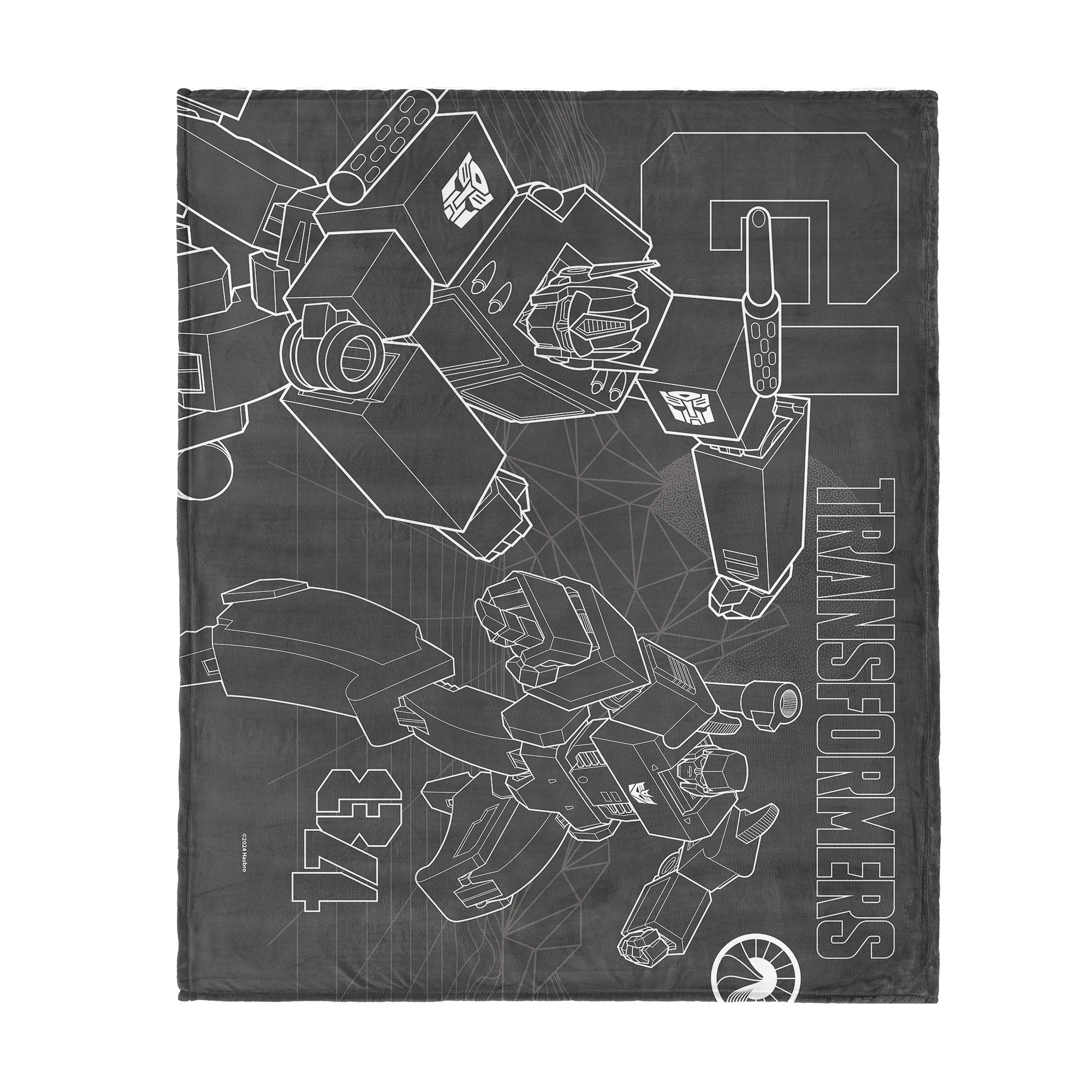 Hasbro Transformers G1 Optimus Prime And Megatron Silk Touch Throw Blanket 50X60 Inches