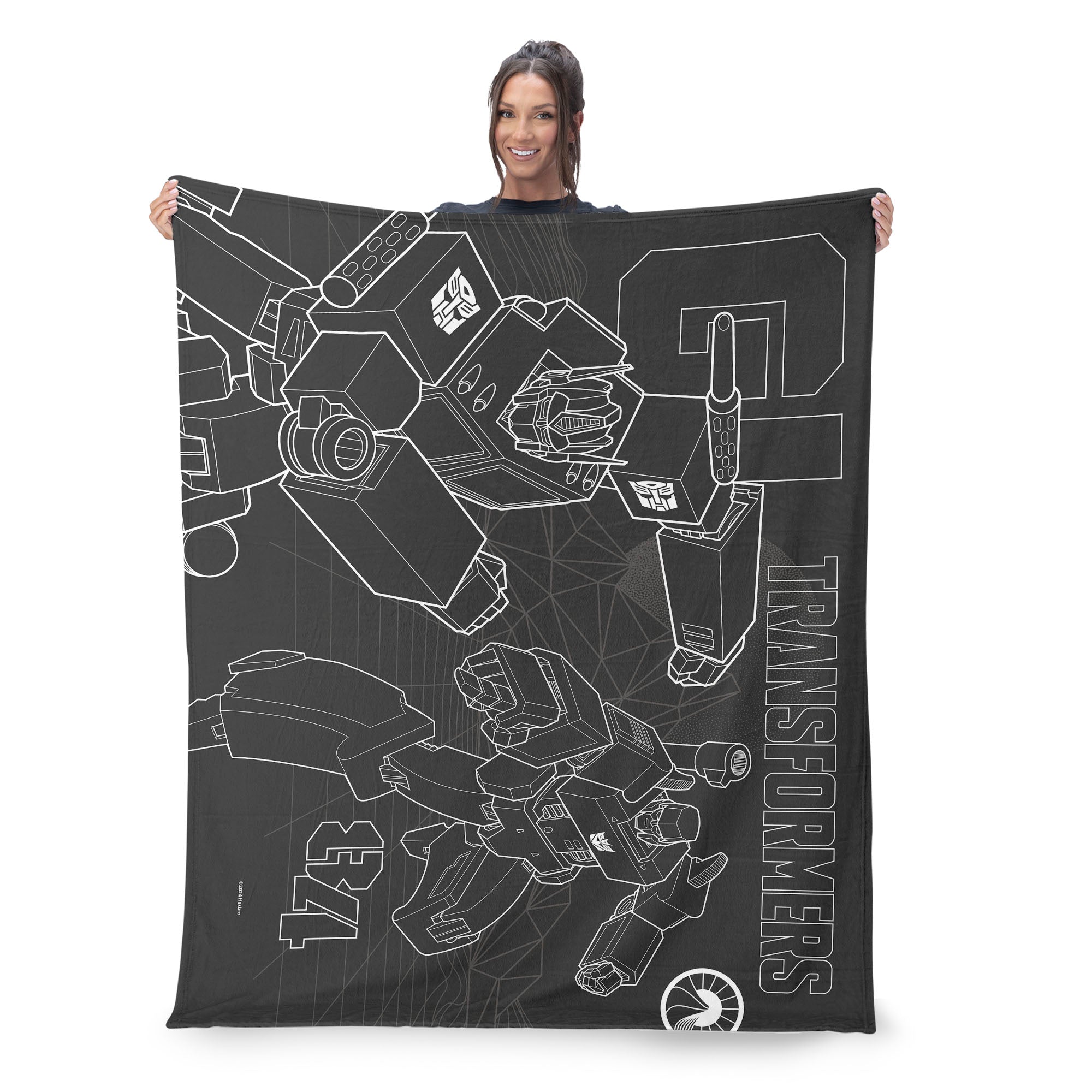 Hasbro Transformers G1 Optimus Prime And Megatron Silk Touch Throw Blanket 50X60 Inches