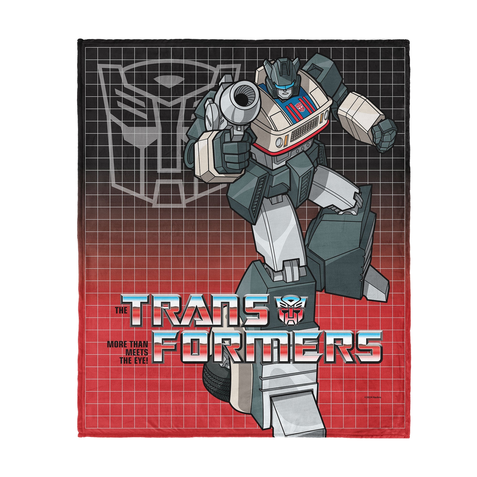 Hasbro Transformers G1 Grid Jazz Silk Touch Throw Blanket 50X60 Inches