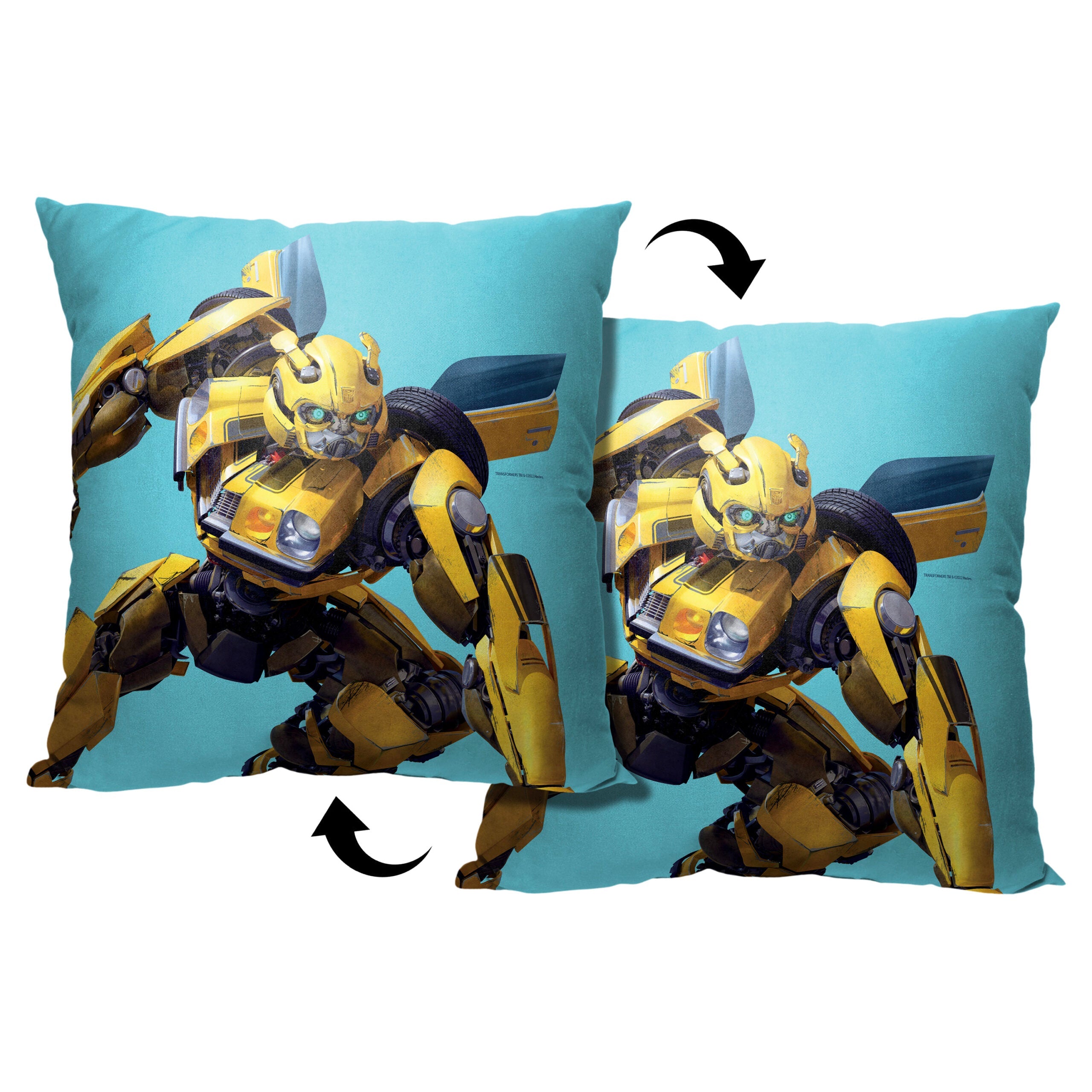 Hasbro Transformers: Rise Of The Beasts Bumblebee Throw Pillow 18x18 Inches