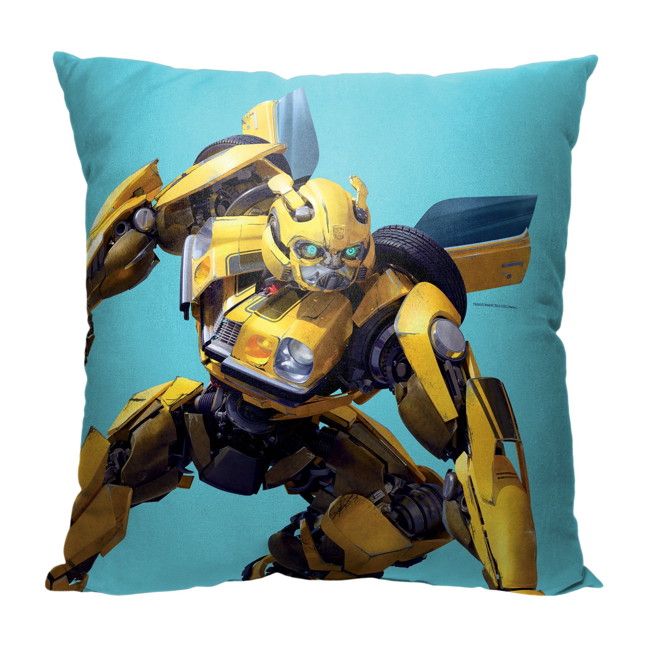 Hasbro Transformers: Rise Of The Beasts Bumblebee Throw Pillow 18x18 Inches