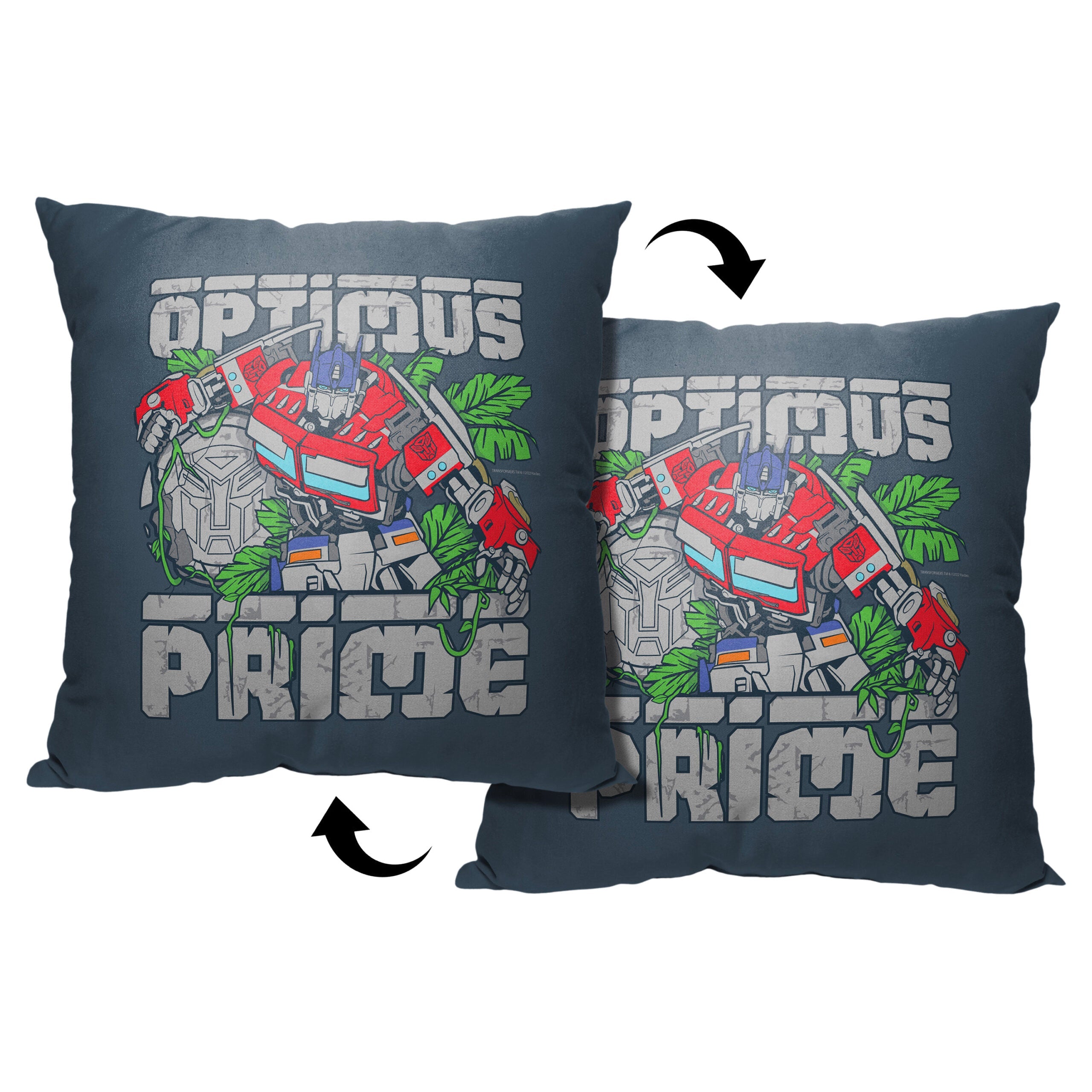 Hasbro Transformers: Rise Of The Beasts Optimus Prime Throw Pillow 18x18 Inches