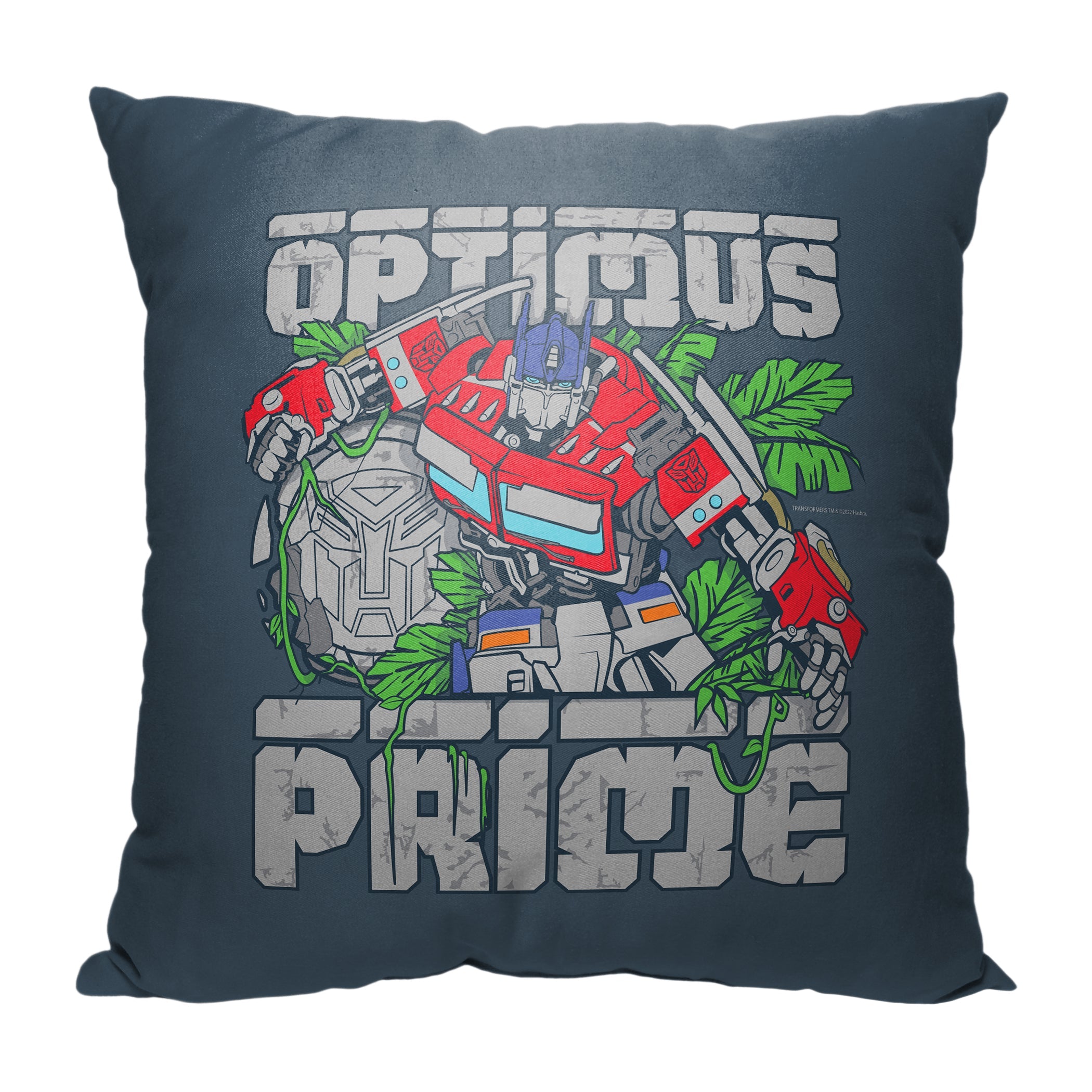 Hasbro Transformers: Rise Of The Beasts Optimus Prime Throw Pillow 18x18 Inches